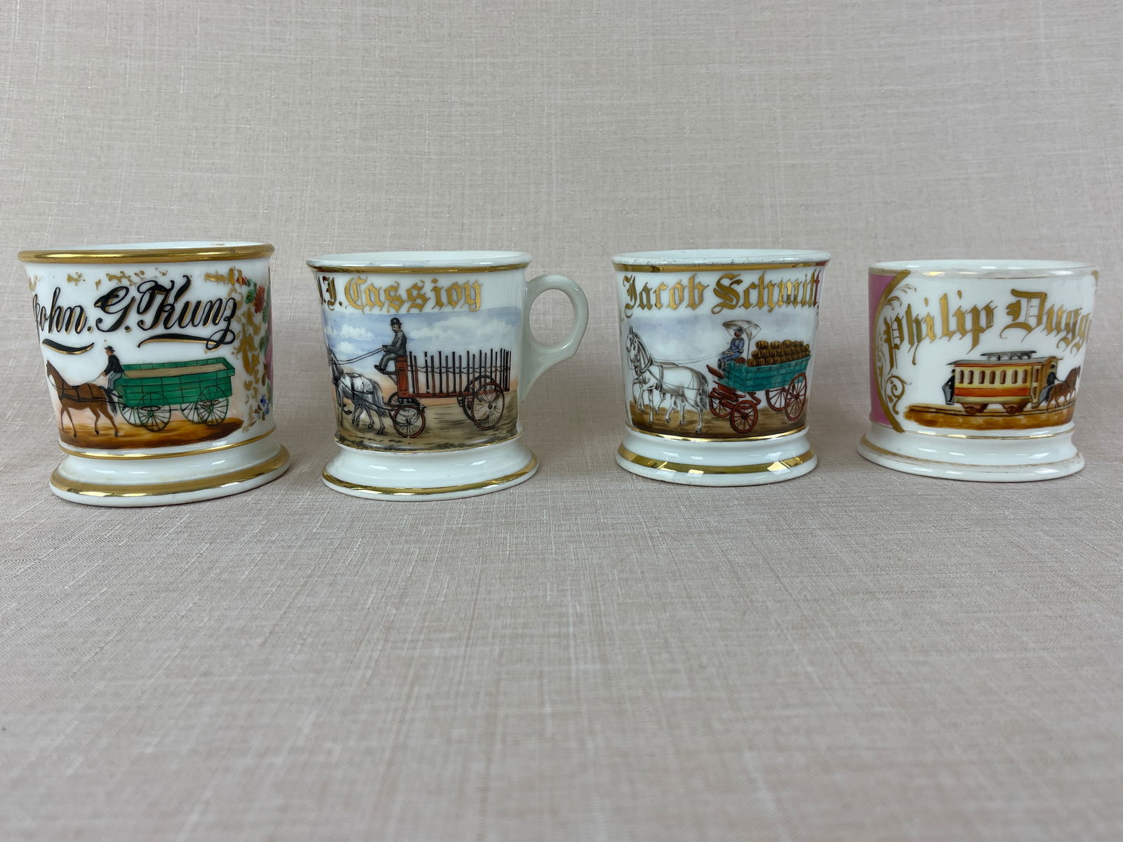 Horse-drawn Porcelain Occupational Mugs (1 of 17)