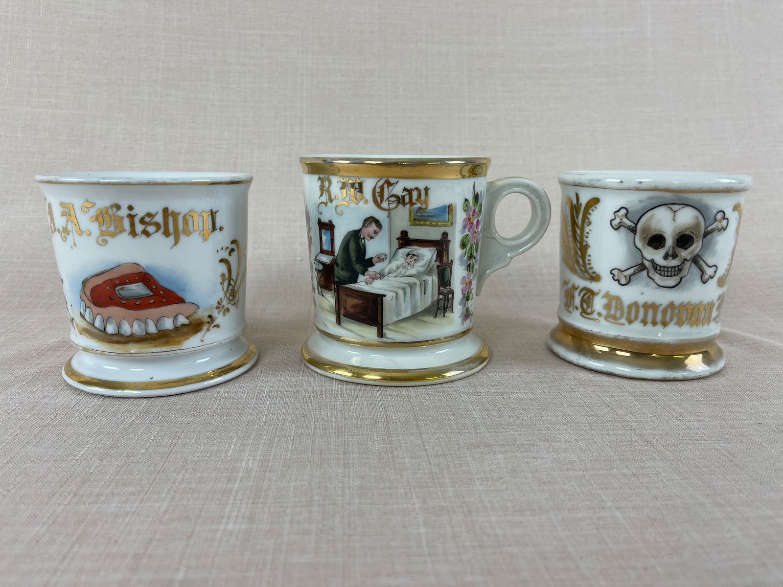 Medical Porcelain Occupational Shaving Mugs (1 of 13)