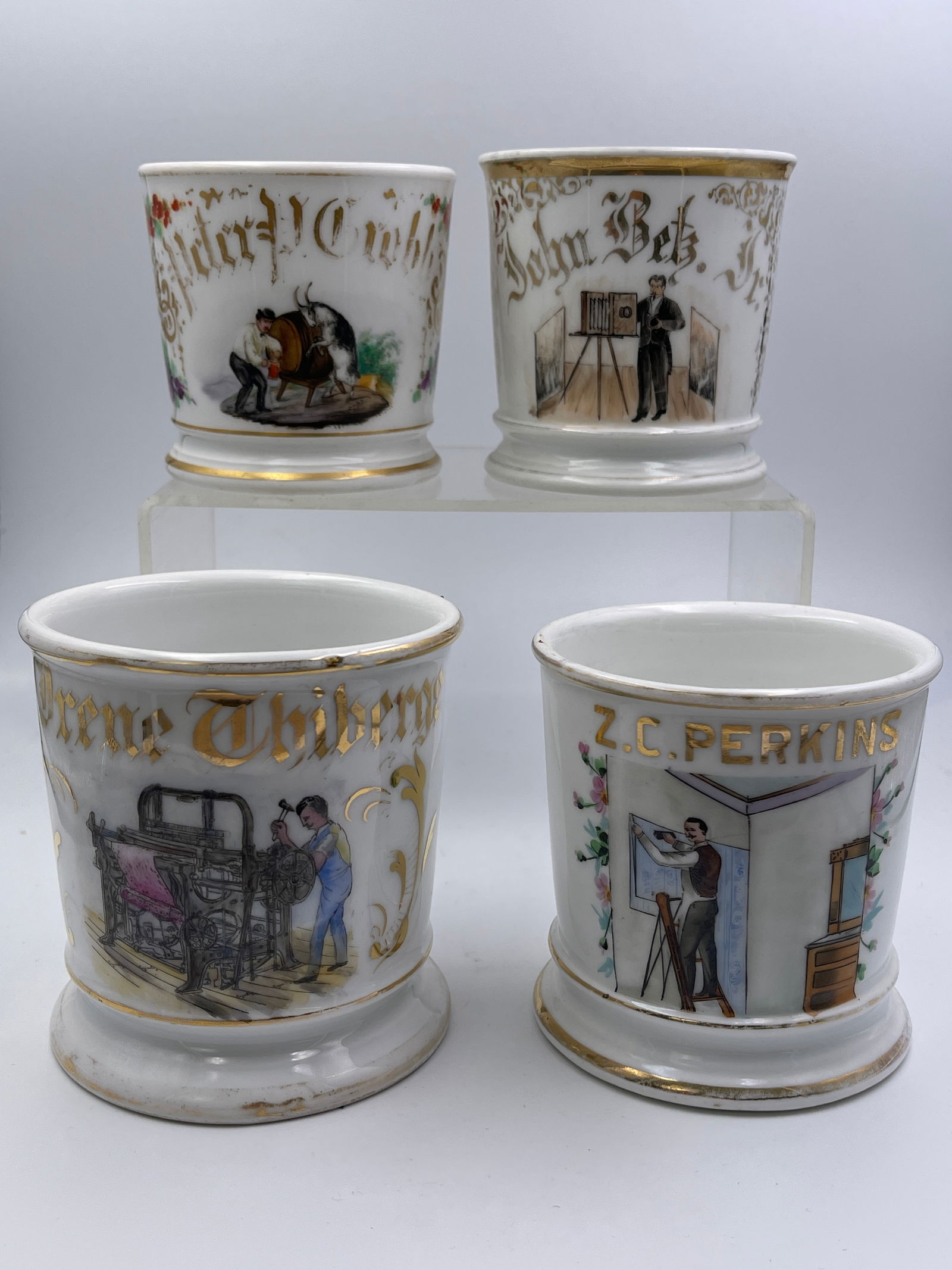 Trades Porcelain Occupational Shaving Mugs (1 of 16)