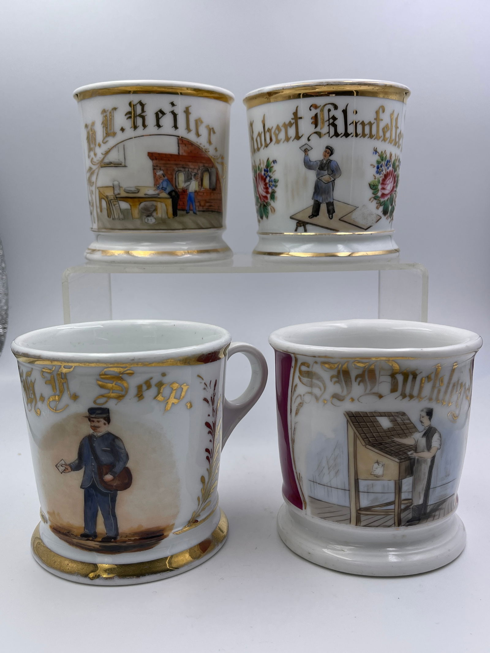 Trades Porcelain Occupational Shaving Mugs (1 of 17)