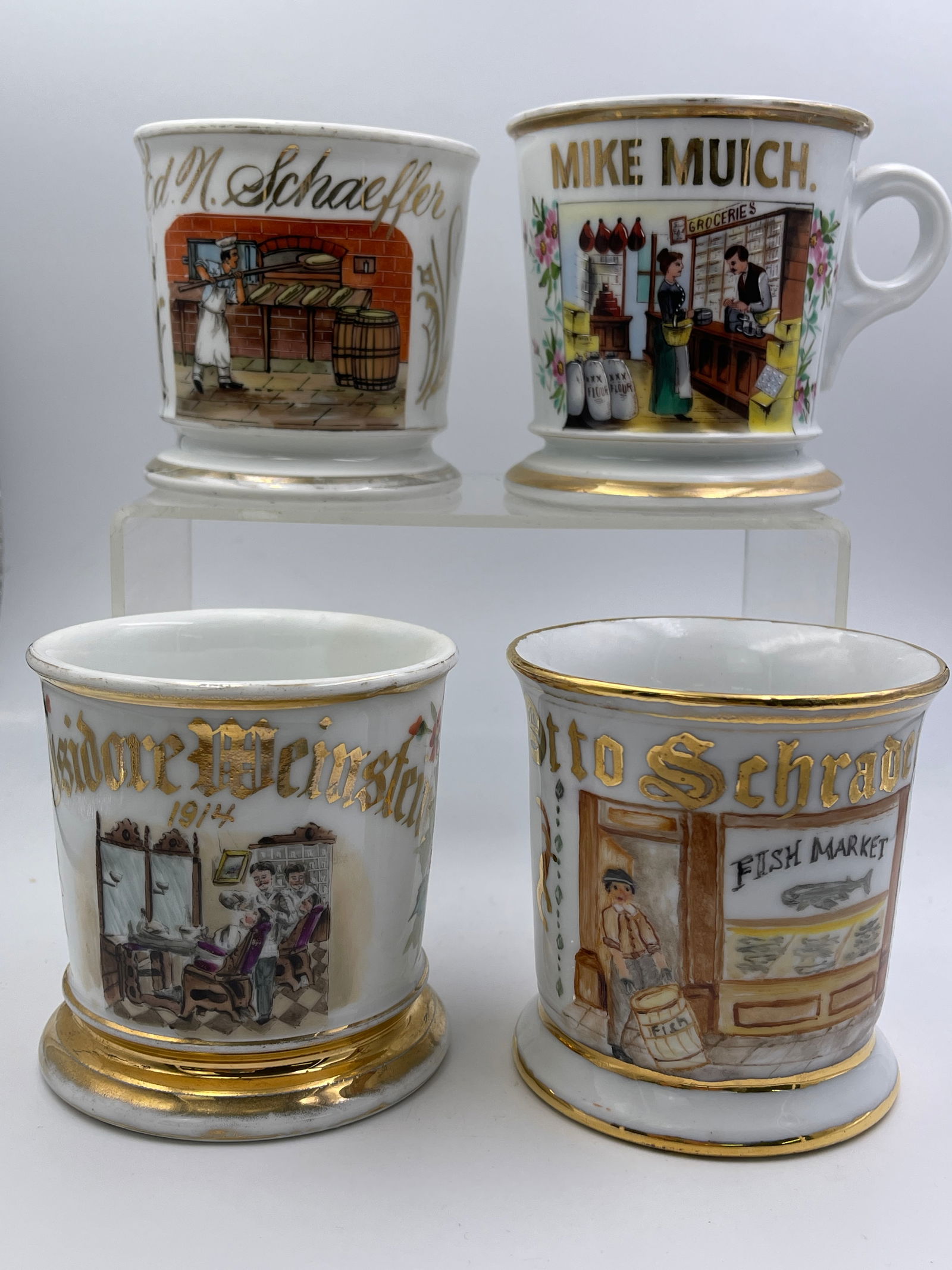 Trades Porcelain Occupational Shaving Mugs (1 of 17)