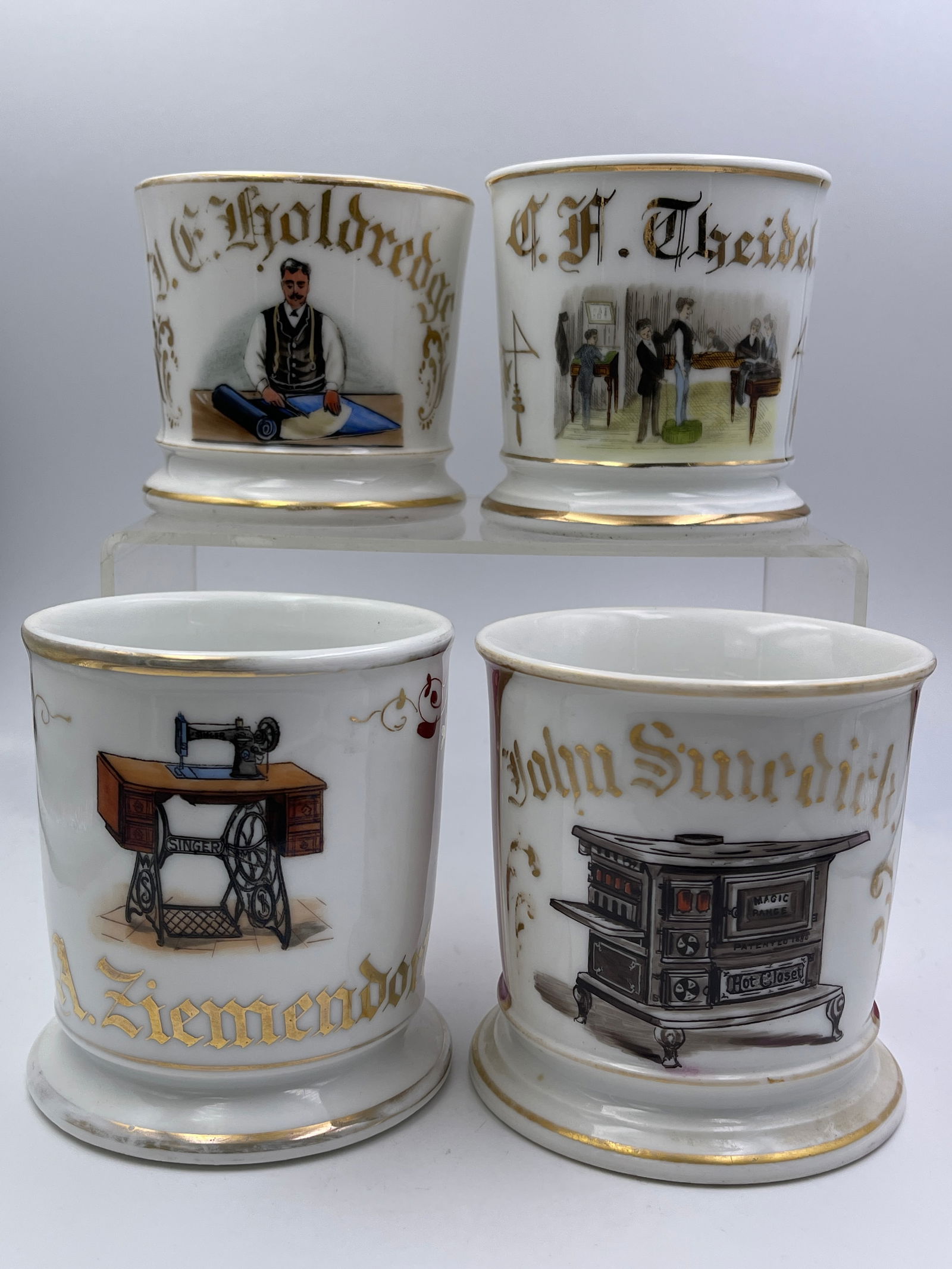 Trades & Pictorial Occupational Shaving Mugs (1 of 17)