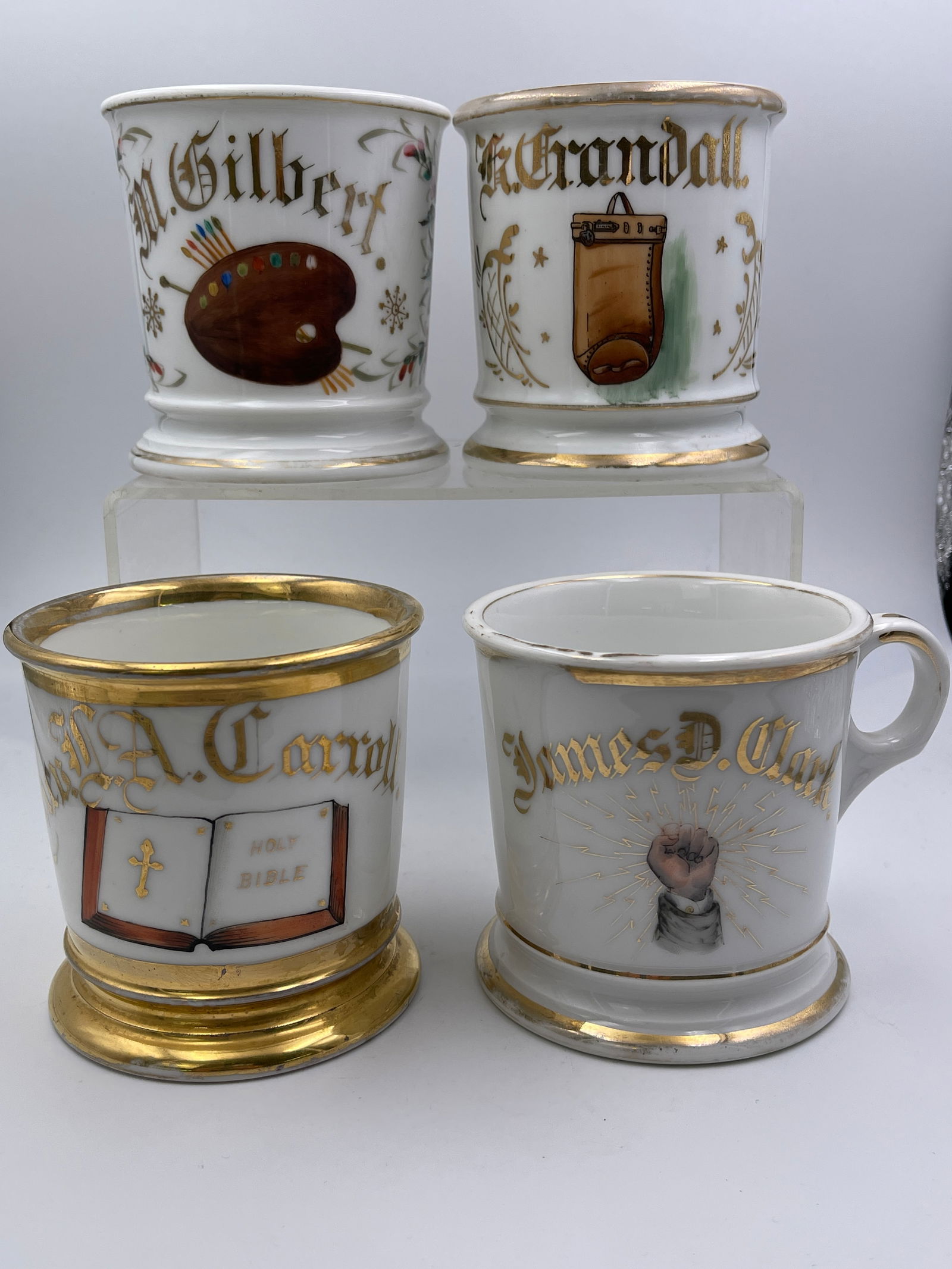 Pictorial Porcelain Occupational Shaving Mugs (1 of 17)