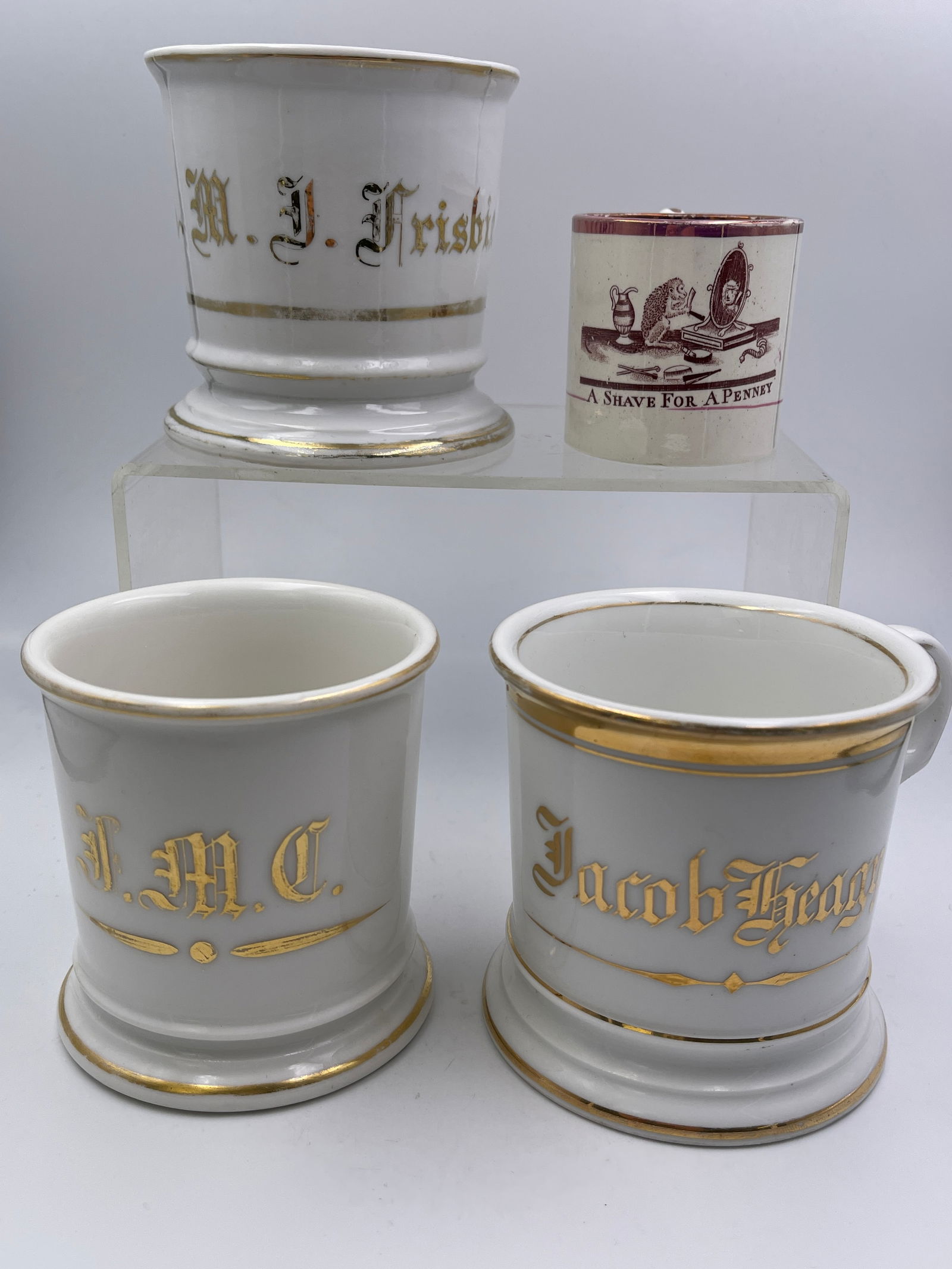 Personalized Porcelain Shaving Mugs (1 of 16)