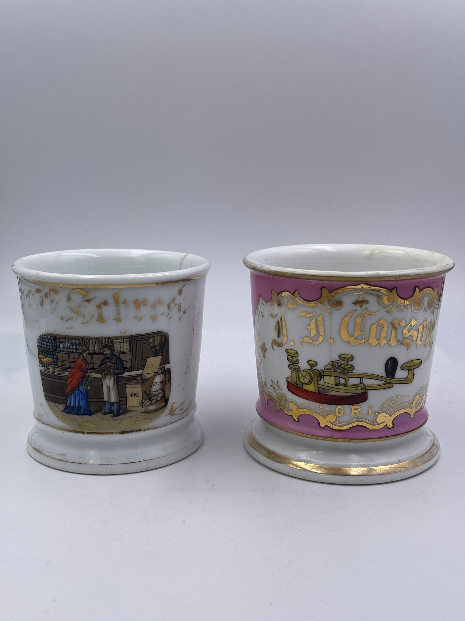 Grocer & Telegraph Key Occupational Shaving Mug (1 of 11)