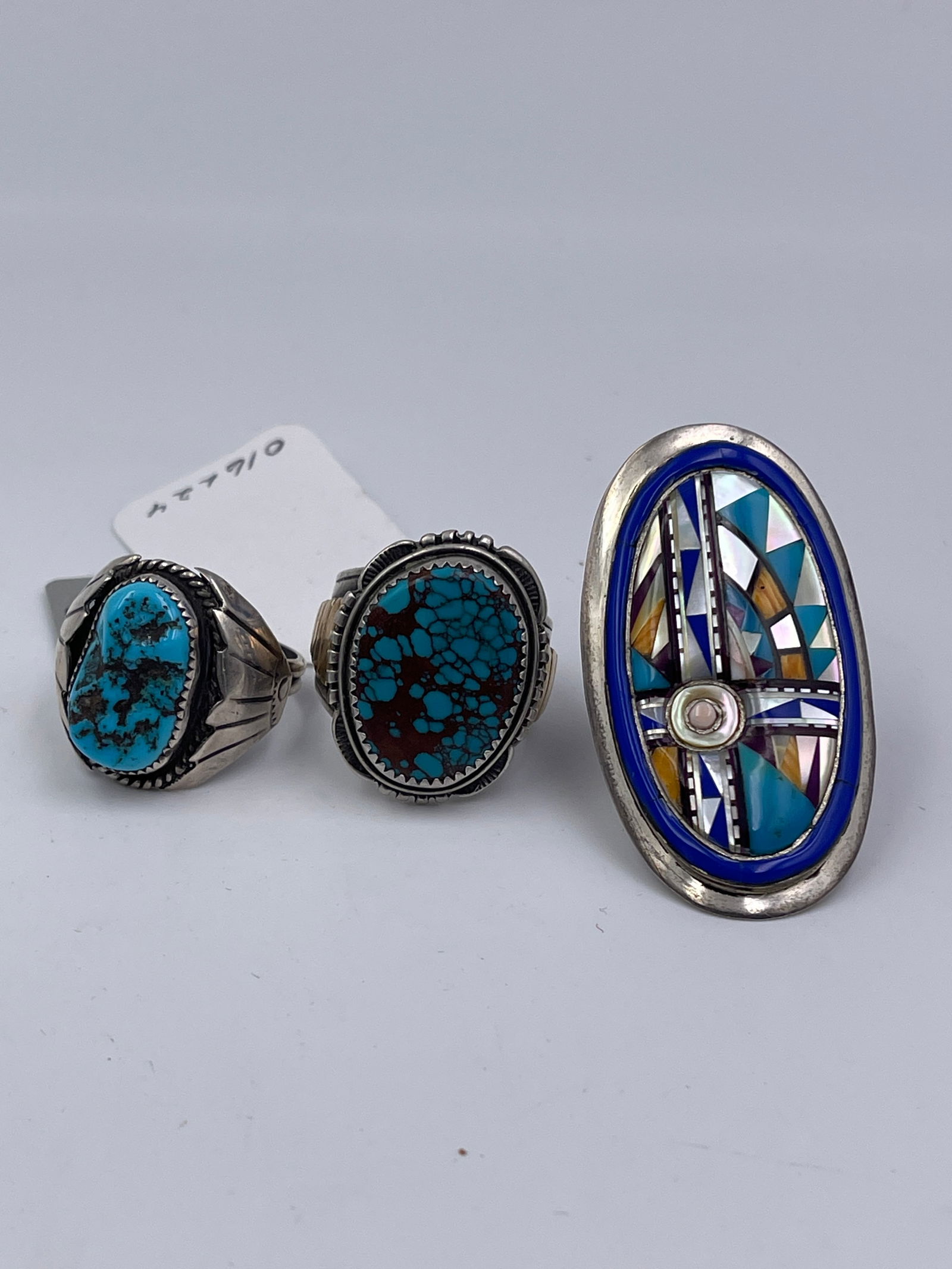 Sterling and Turquoise Southwestern Rings (1 of 10)