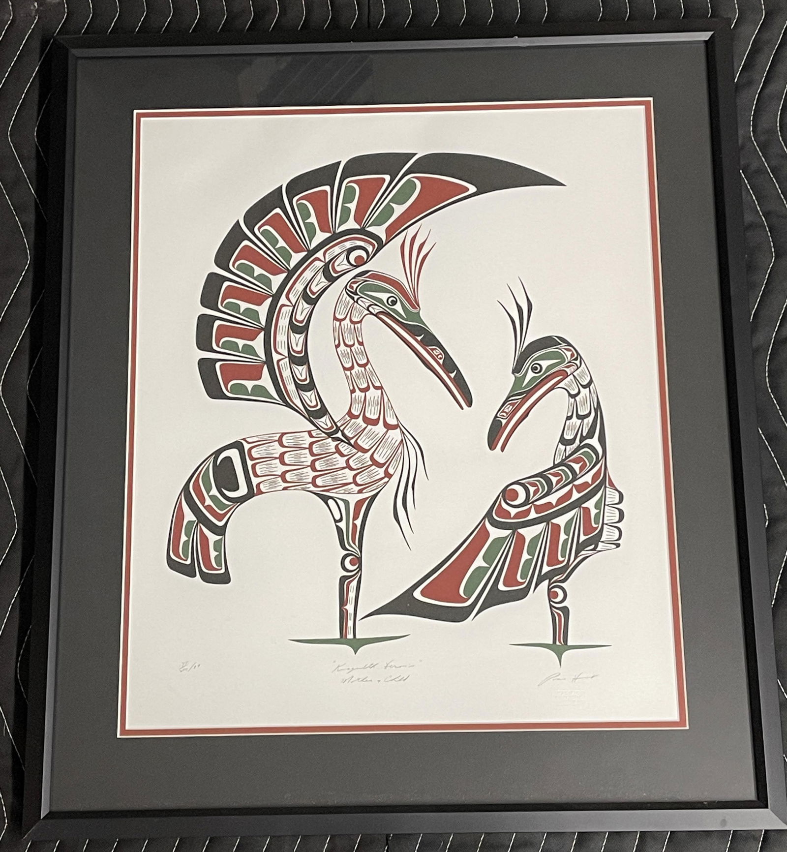 Ross Hunt Sr., "Kwagulth Herons" Signed Print (1 of 8)