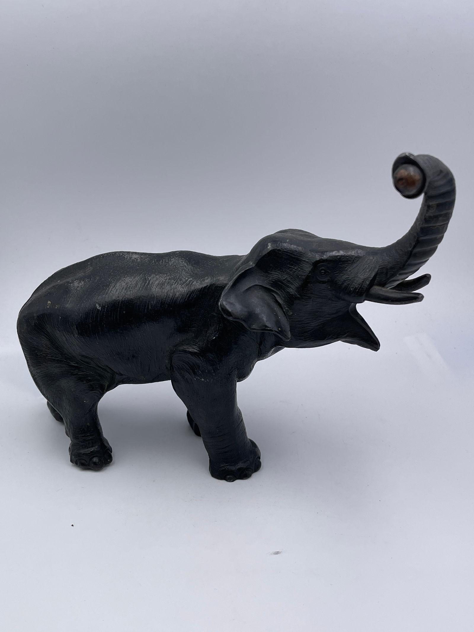 Antique Cast Metal Elephant (1 of 5)