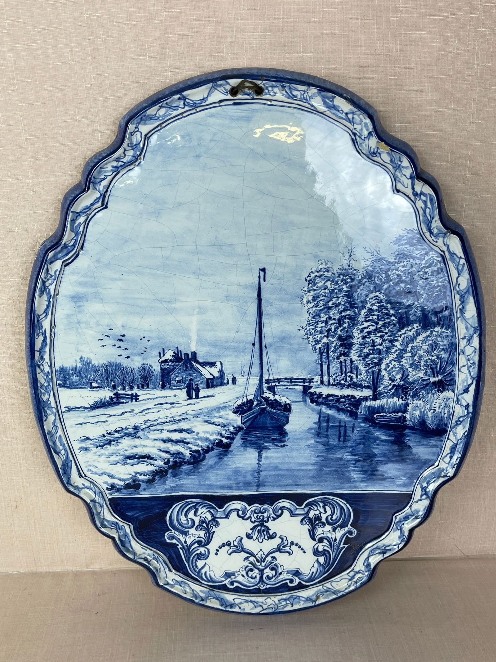 Antique Dutch Delft Wall Plaque (1 of 10)