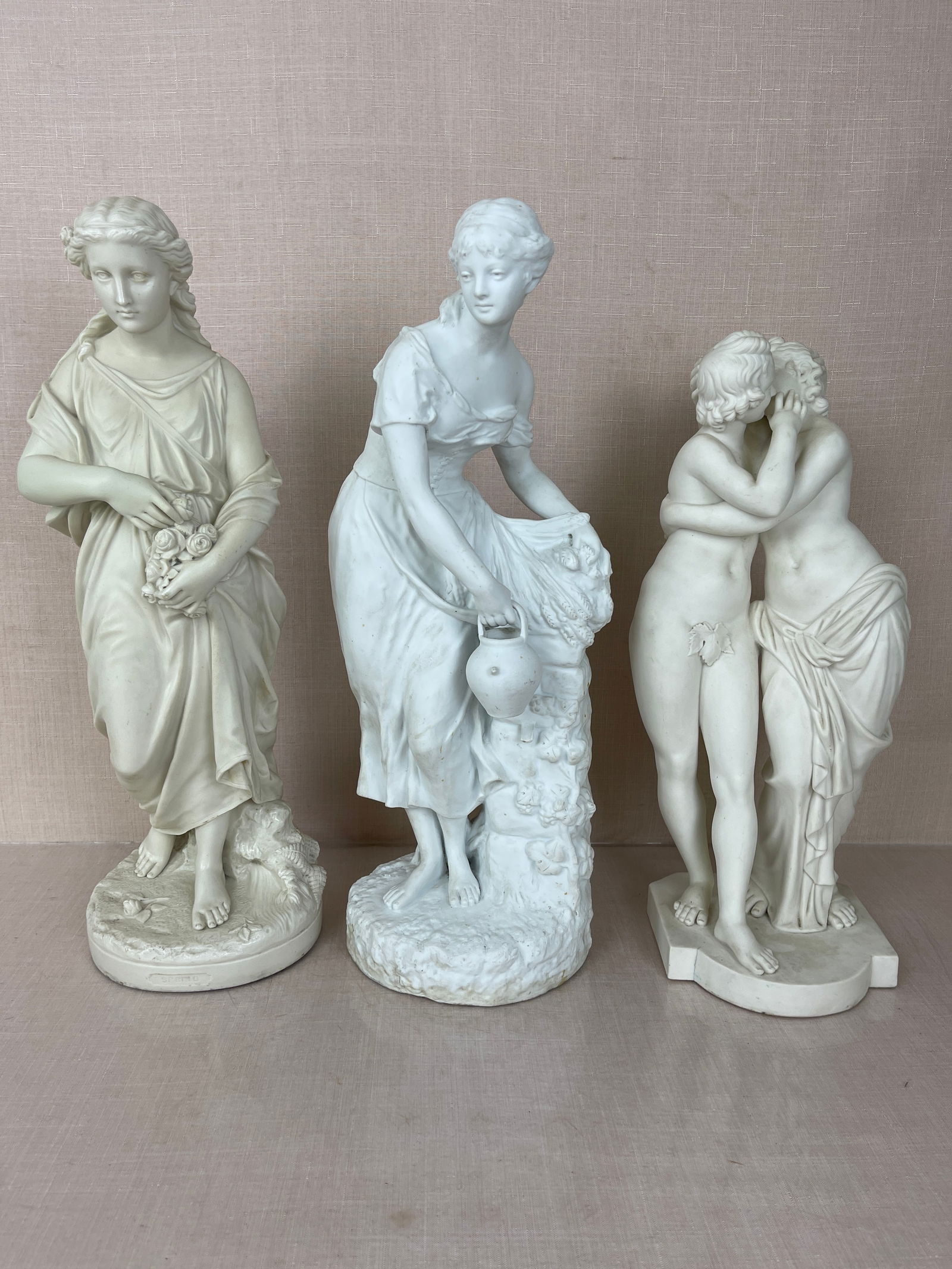 Assortment of Parian Statues of Women (1 of 15)