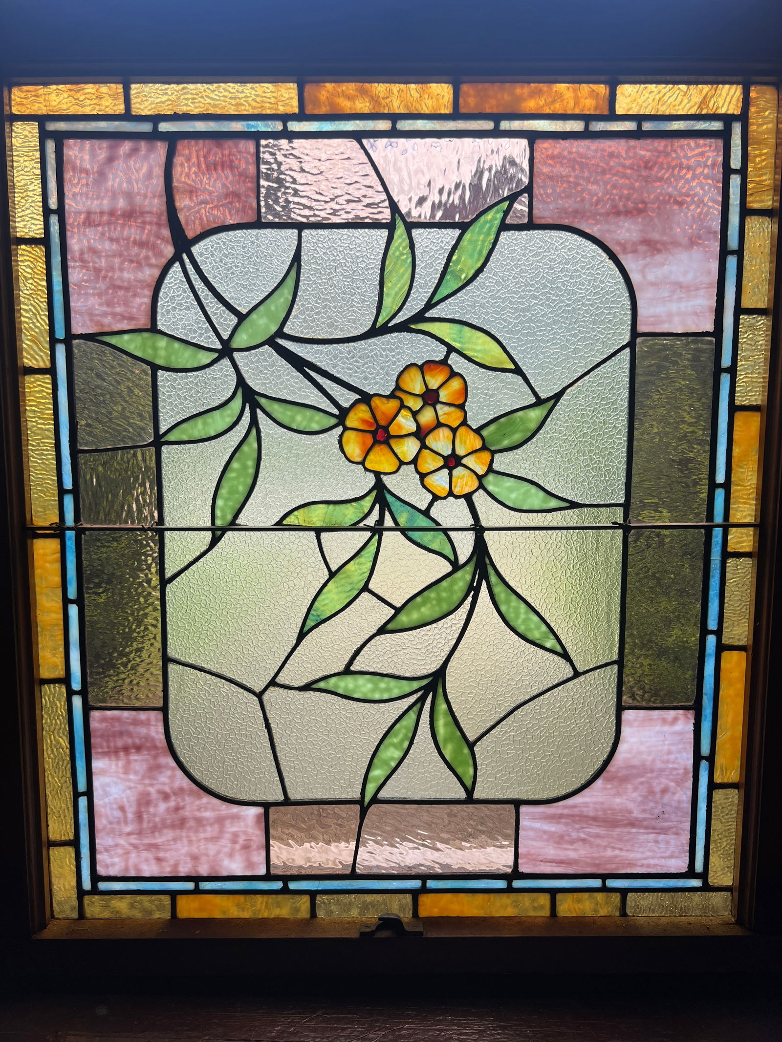 Antique Floral Stained Glass Window (1 of 10)