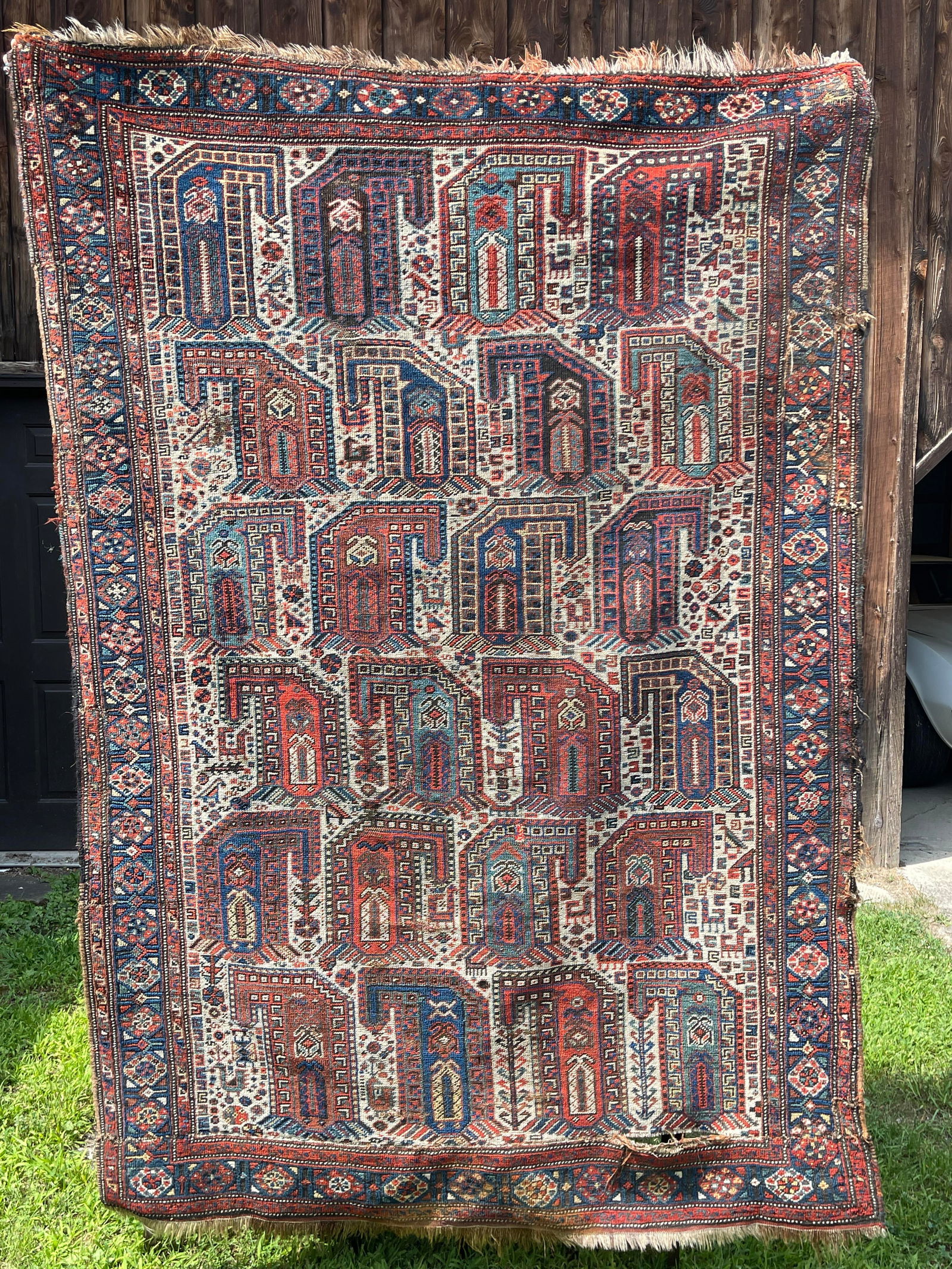 Antique Khamseh Persian Rug (1 of 15)
