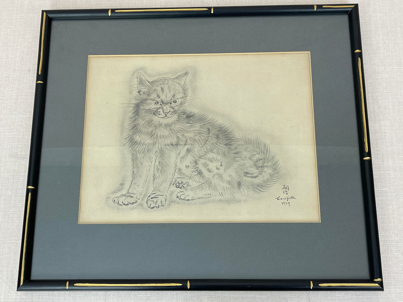 Leonard Tsuguharu Foujita, Cat Etching (1 of 8)