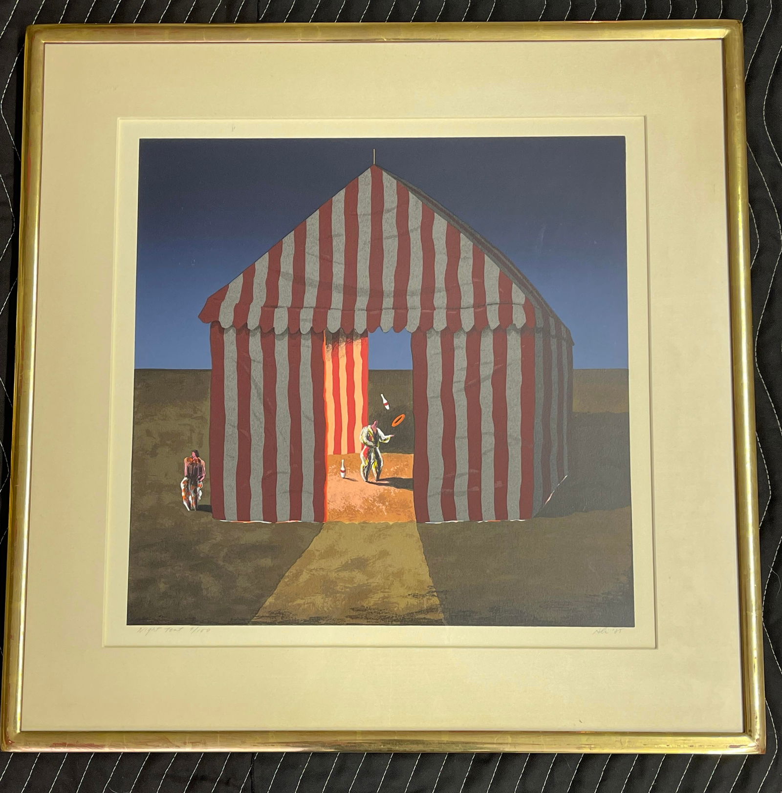 Ali Golkar "Night Tent", Artist Signed Print (1 of 7)