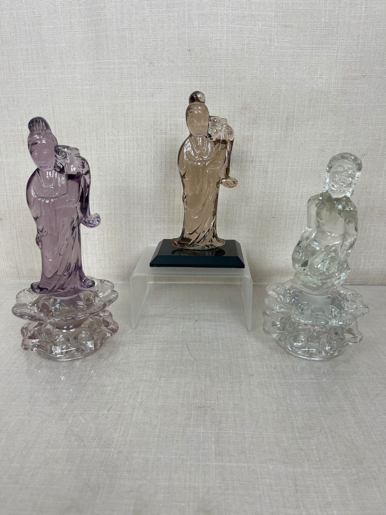 Steuben Quan Yin Figural Flower Frog and Statue (1 of 11)