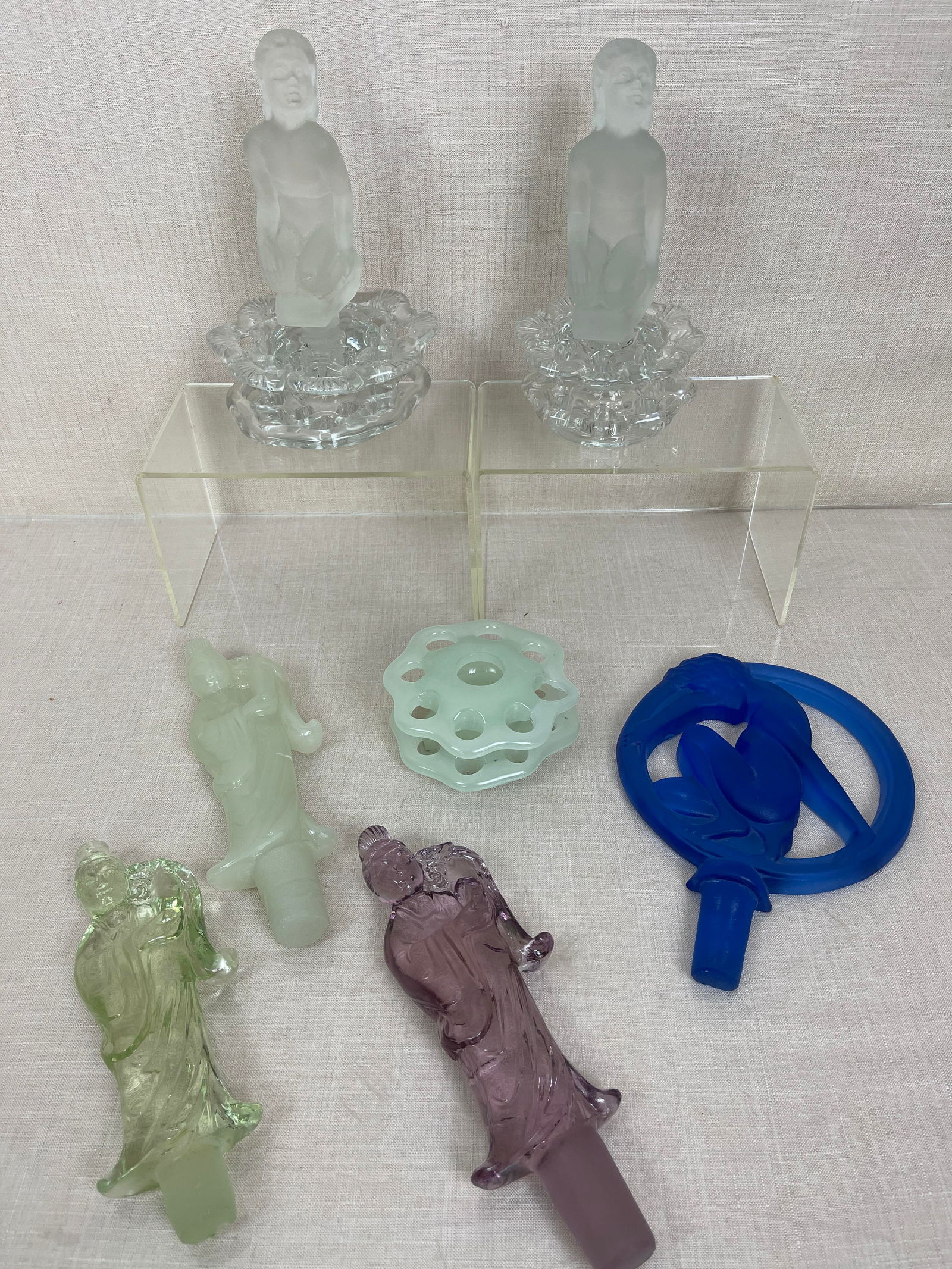 Steuben & Cambridge Figural Frogs and Frog Inserts (1 of 14)