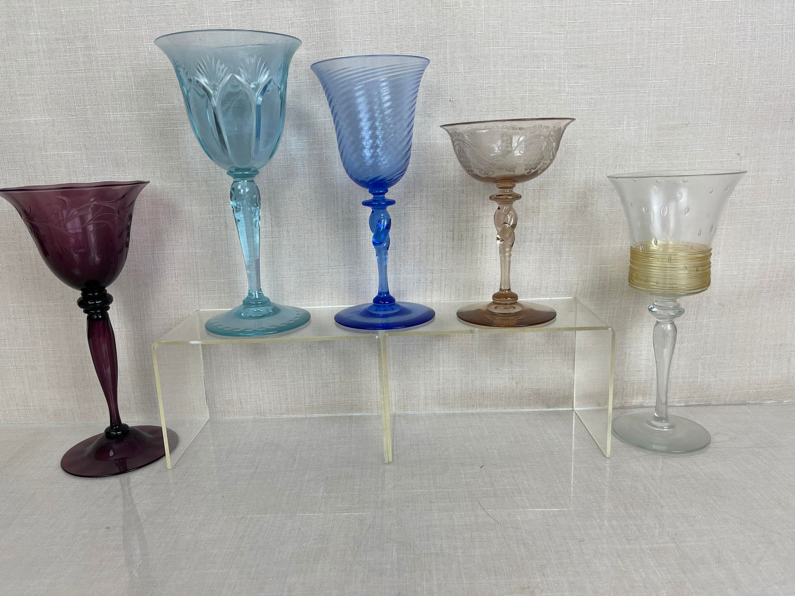 Steuben and Art Glass Stemware Goblets (1 of 6)