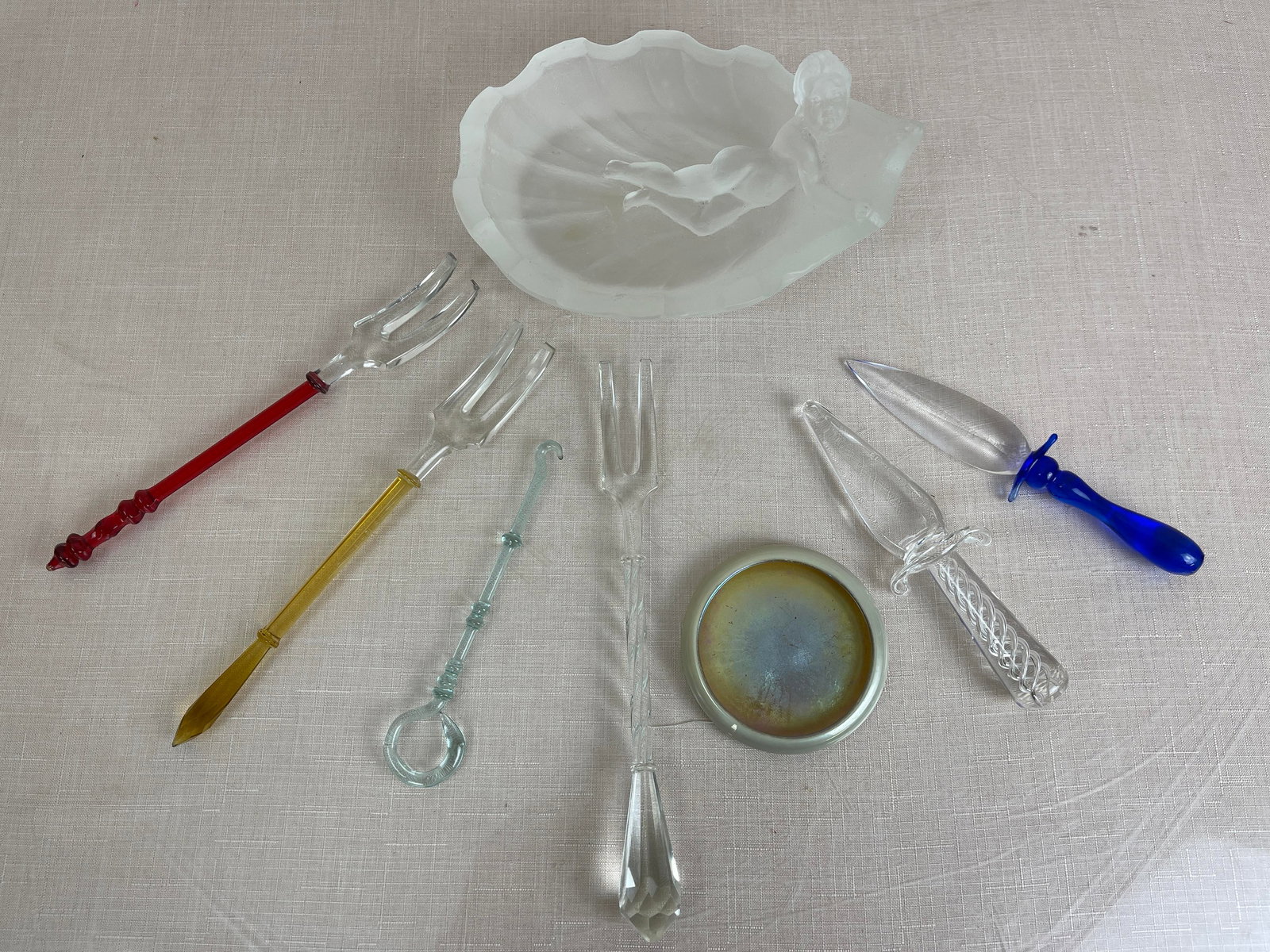 Assortment of Art Glass Utensils (1 of 10)