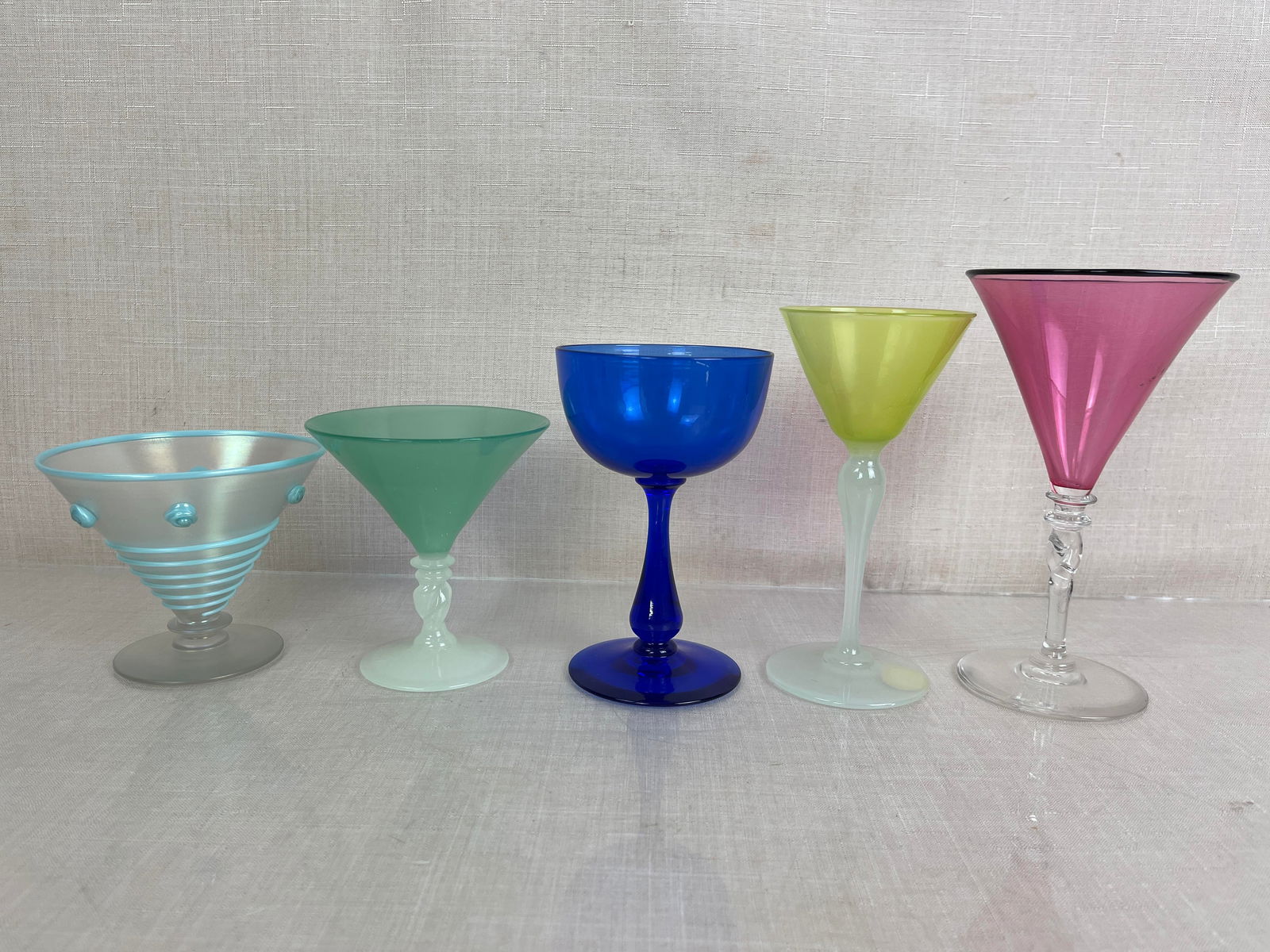 Assortment of Steuben Art Glass Stemware (1 of 6)