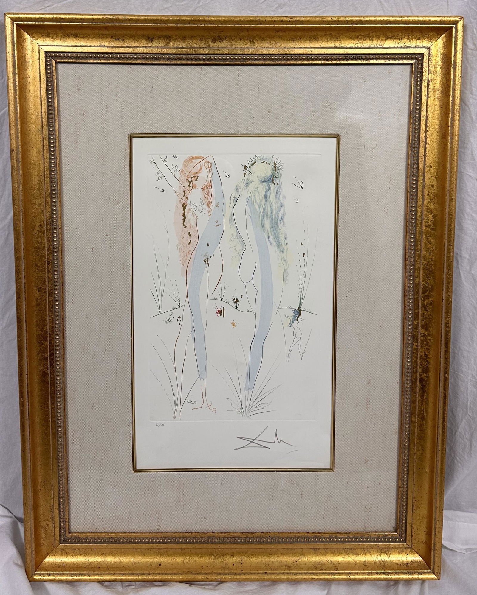 Salvador Dali Lithograph from Song of Songs of Solomon Return, Return Shulamite (1 of 7)