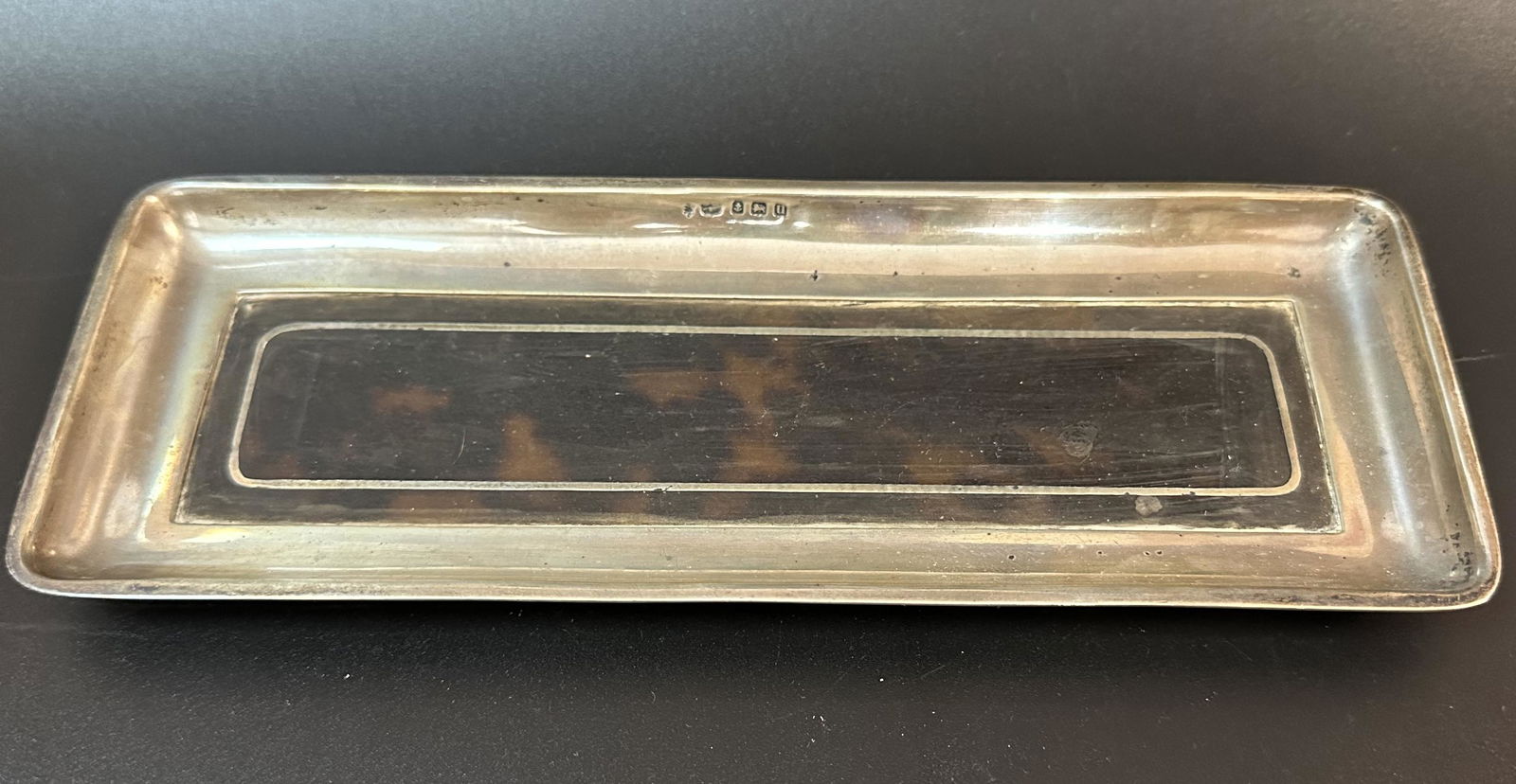 1919 Hardy Brothers Sterling Silver Pen Tray Birmingham (1 of 4)
