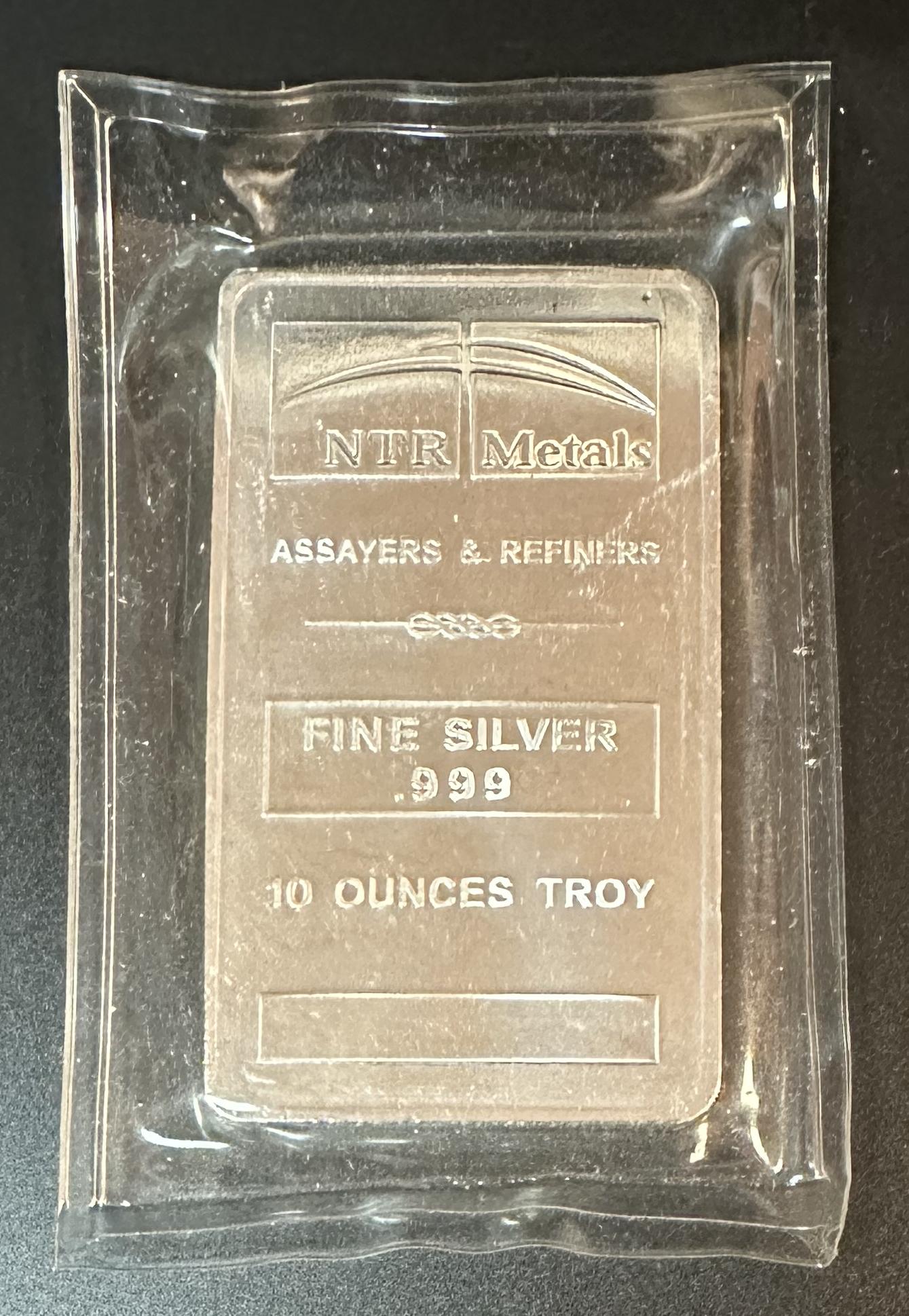 10 Troy Ounce Bar by NTR Metals (1 of 2)