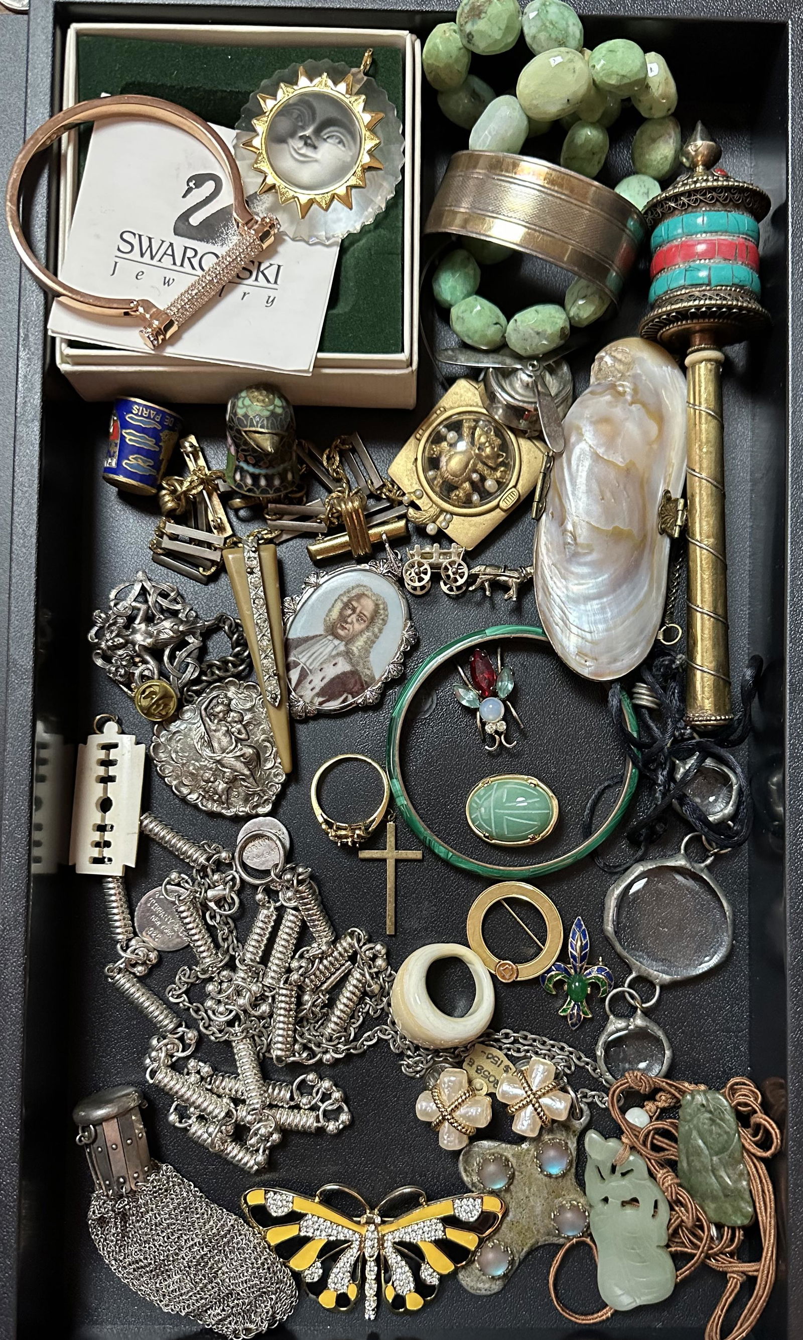 Misc Costume Jewelry Lot - Trifari, Coro, KJL, Swarovski (1 of 8)