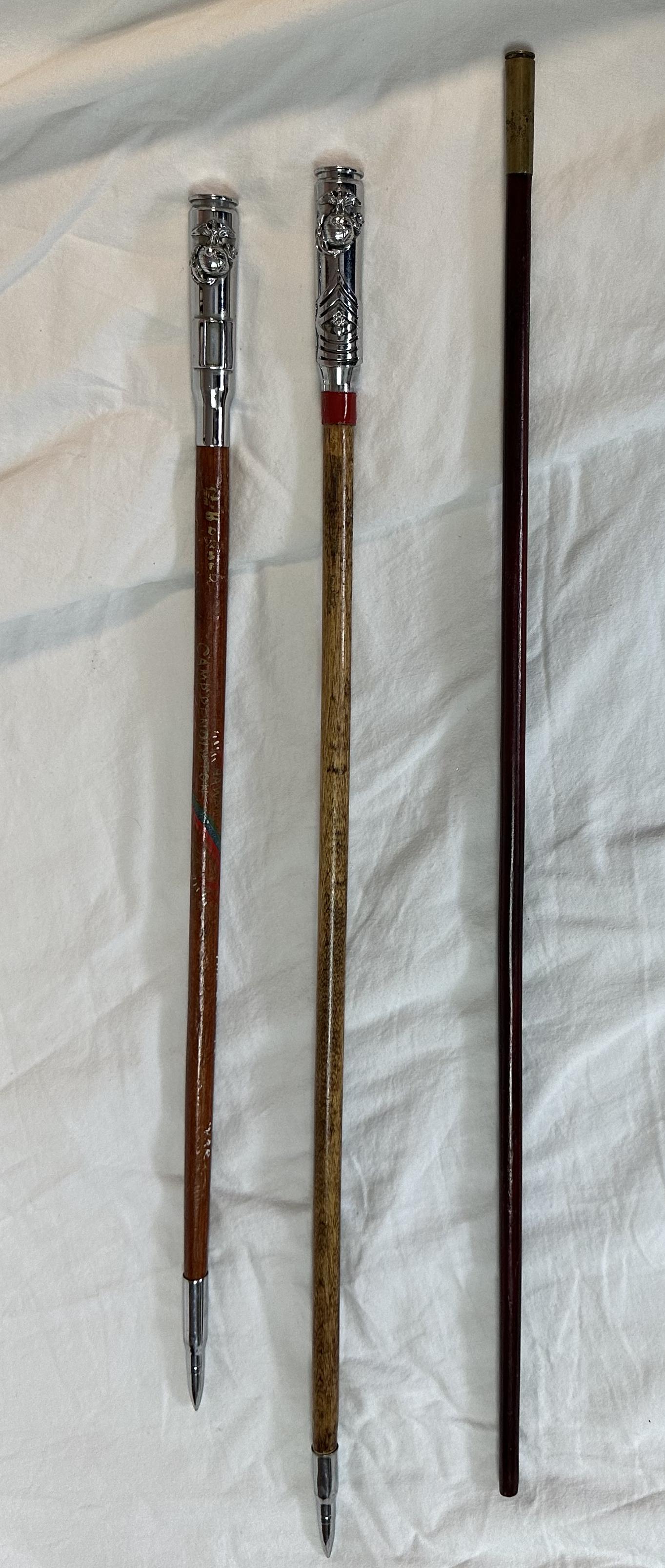 Three Military Viet-Nam Era Swagger Sticks (1 of 4)