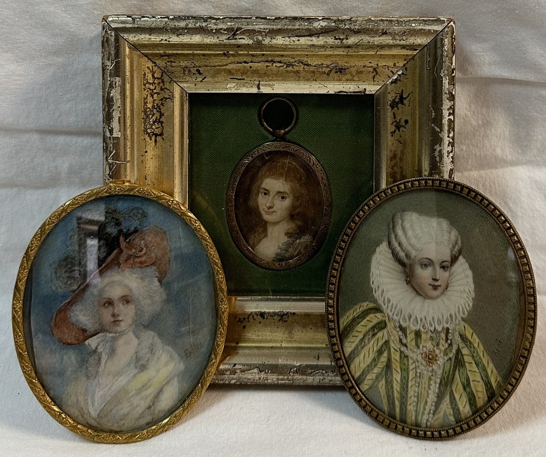 Three Miniature Portraits of Ladies (1 of 4)