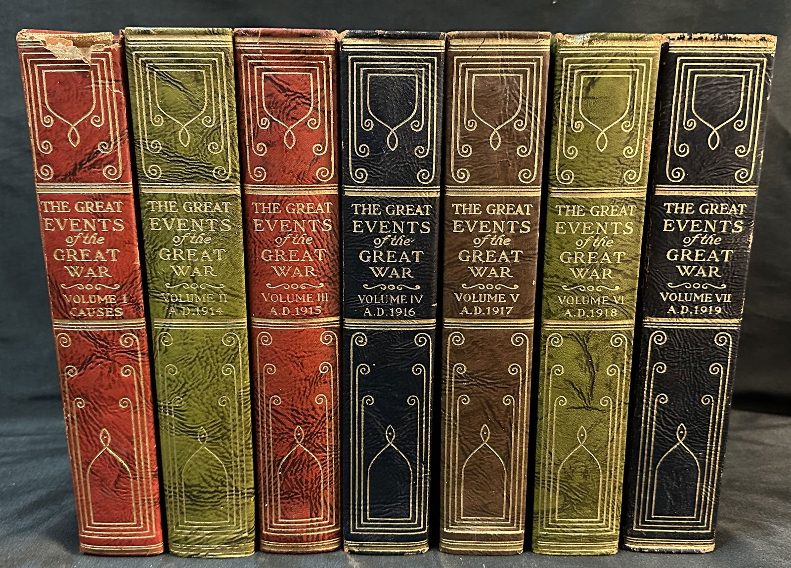 Books Great Events of the Great War Registered Edition 1923 7 Books (1 of 5)