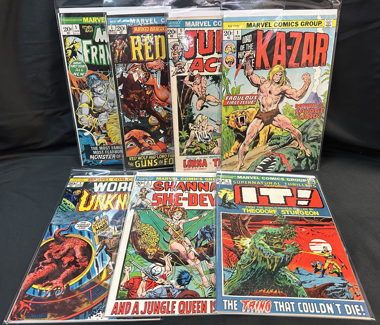 Seven Marvel 20c Comic Books all #1 Issues (1 of 8)