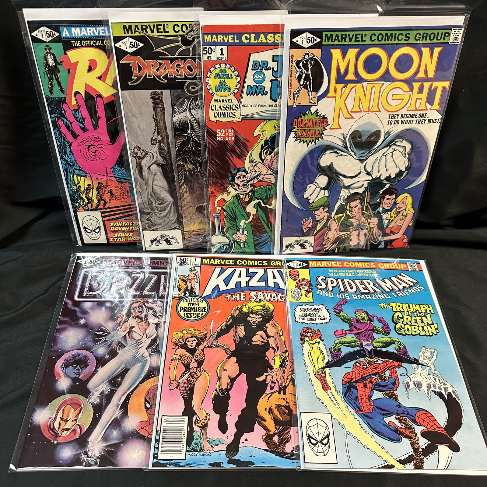 Seven Marvel 50c Comic Books all #1 Issues (1 of 8)