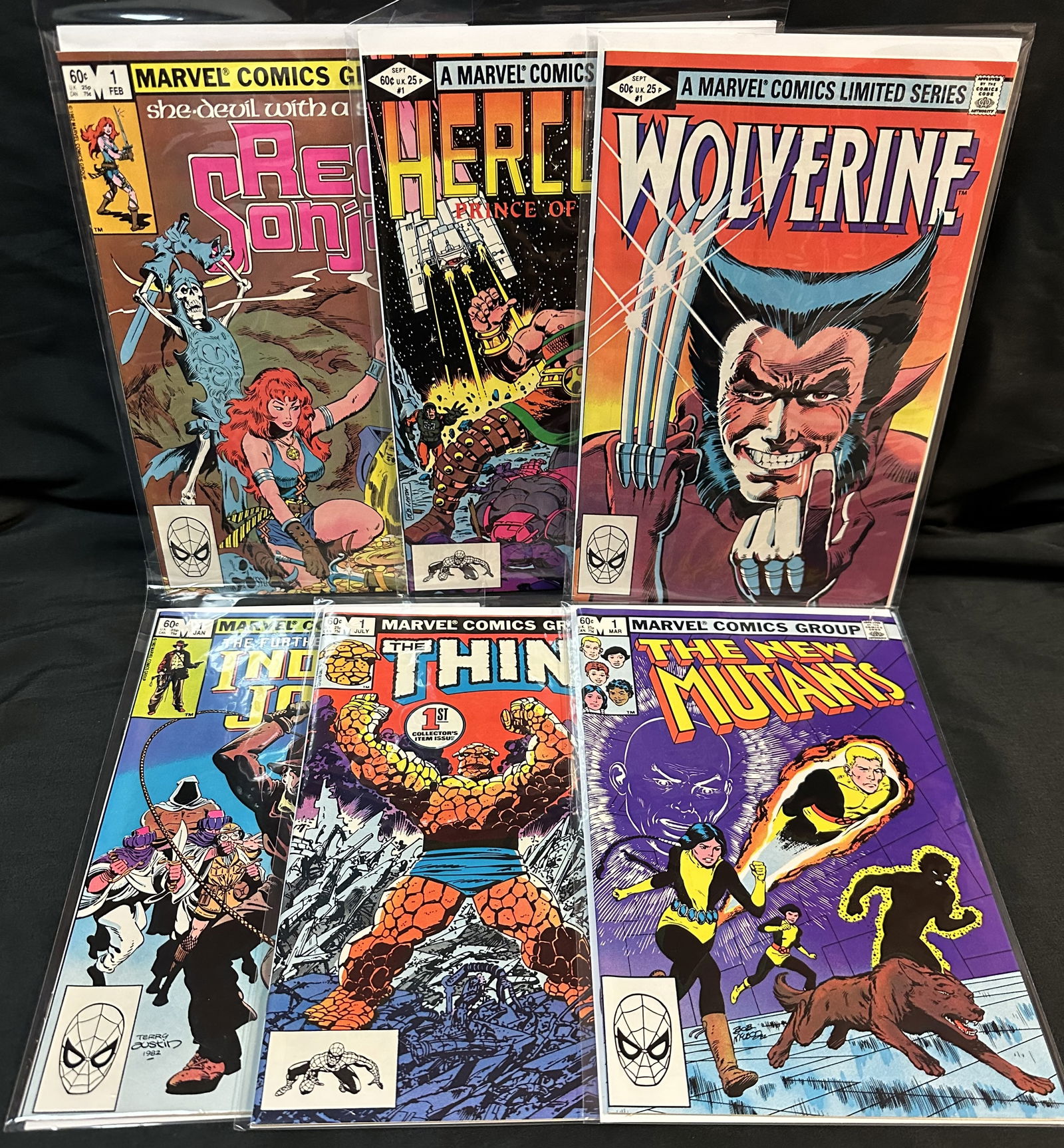 Six Marvel 60c Comic Books all #1 Issues (1 of 7)