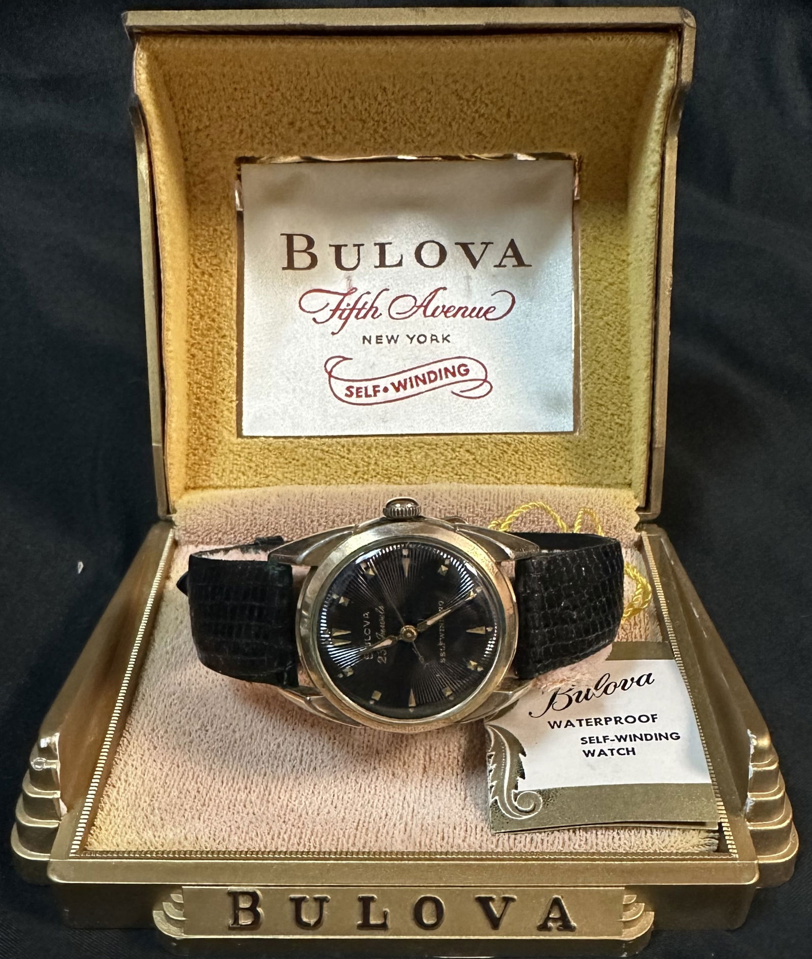 Bulova 23 Jewel Self Winding Watch Auction
