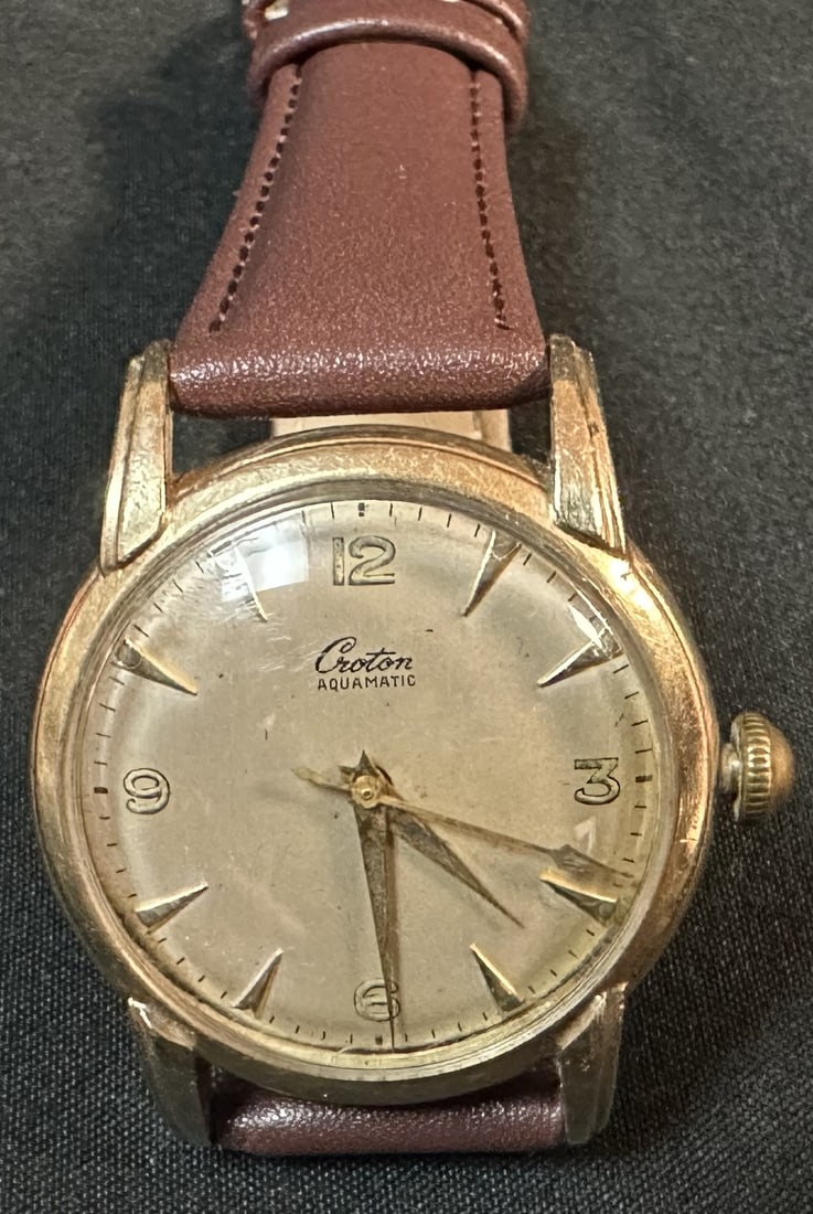 Croton Aquamatic 14k Vintage Watch (1 of 7)
