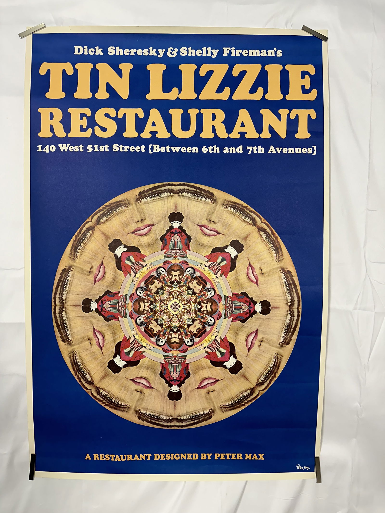 Peter Max Poster Tin Lizzie Restaurant (1 of 1)