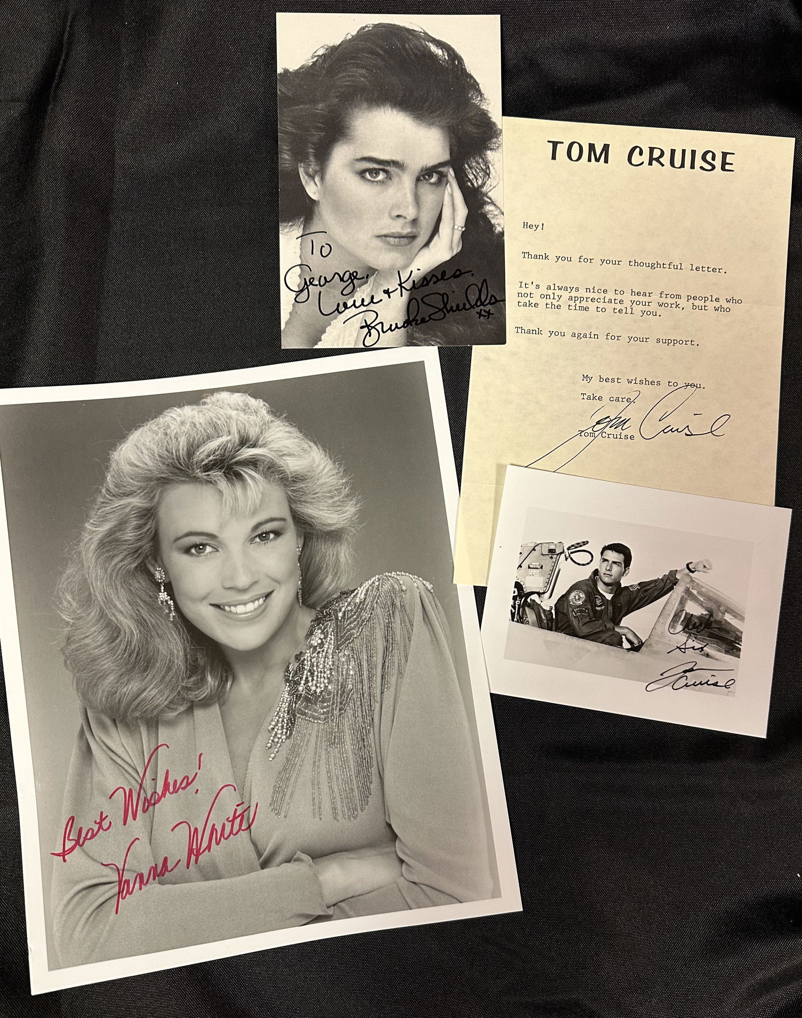 Autographed Photos from Tom Cruise, Brooke Shields and Vanna White (1 of 5)