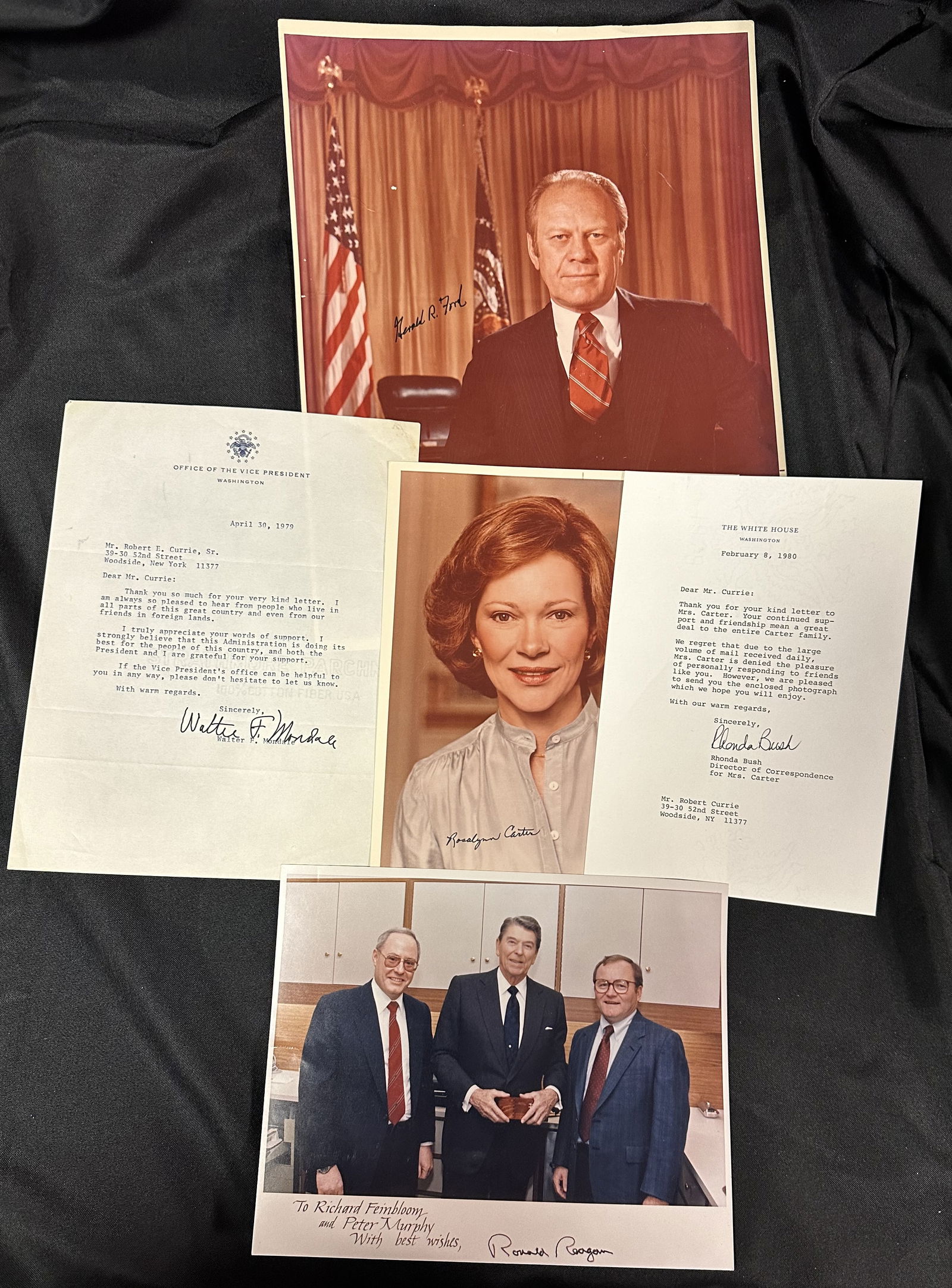 Three Autographed Political Photos, Ford, Reagan + (1 of 6)
