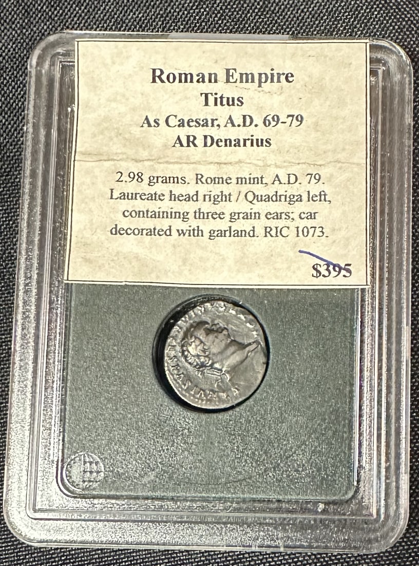 Ancient Roman Titus Denarius (1 of 4)