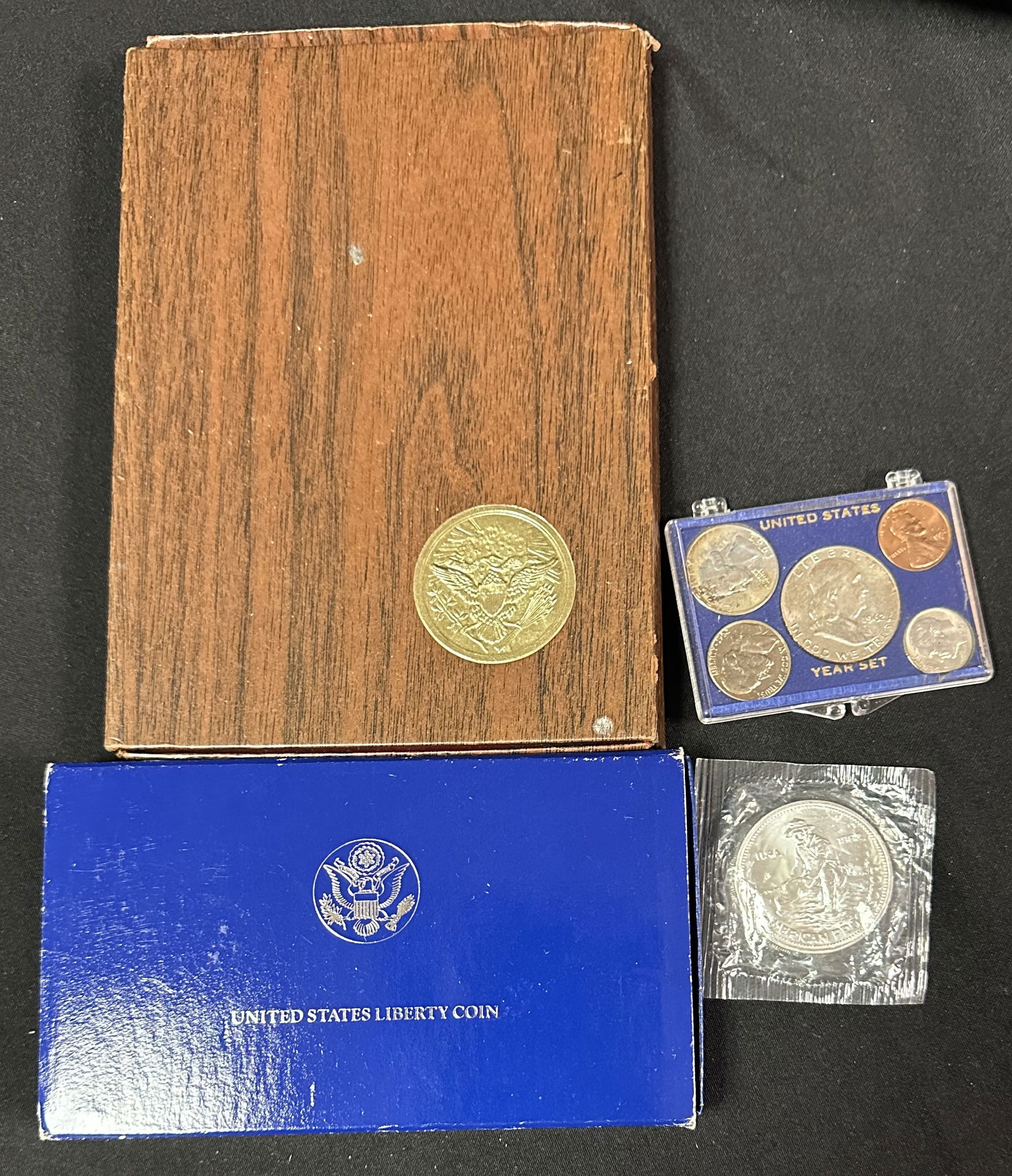 US Silver Mint Set + Silver Ingot Coin and more (1 of 2)