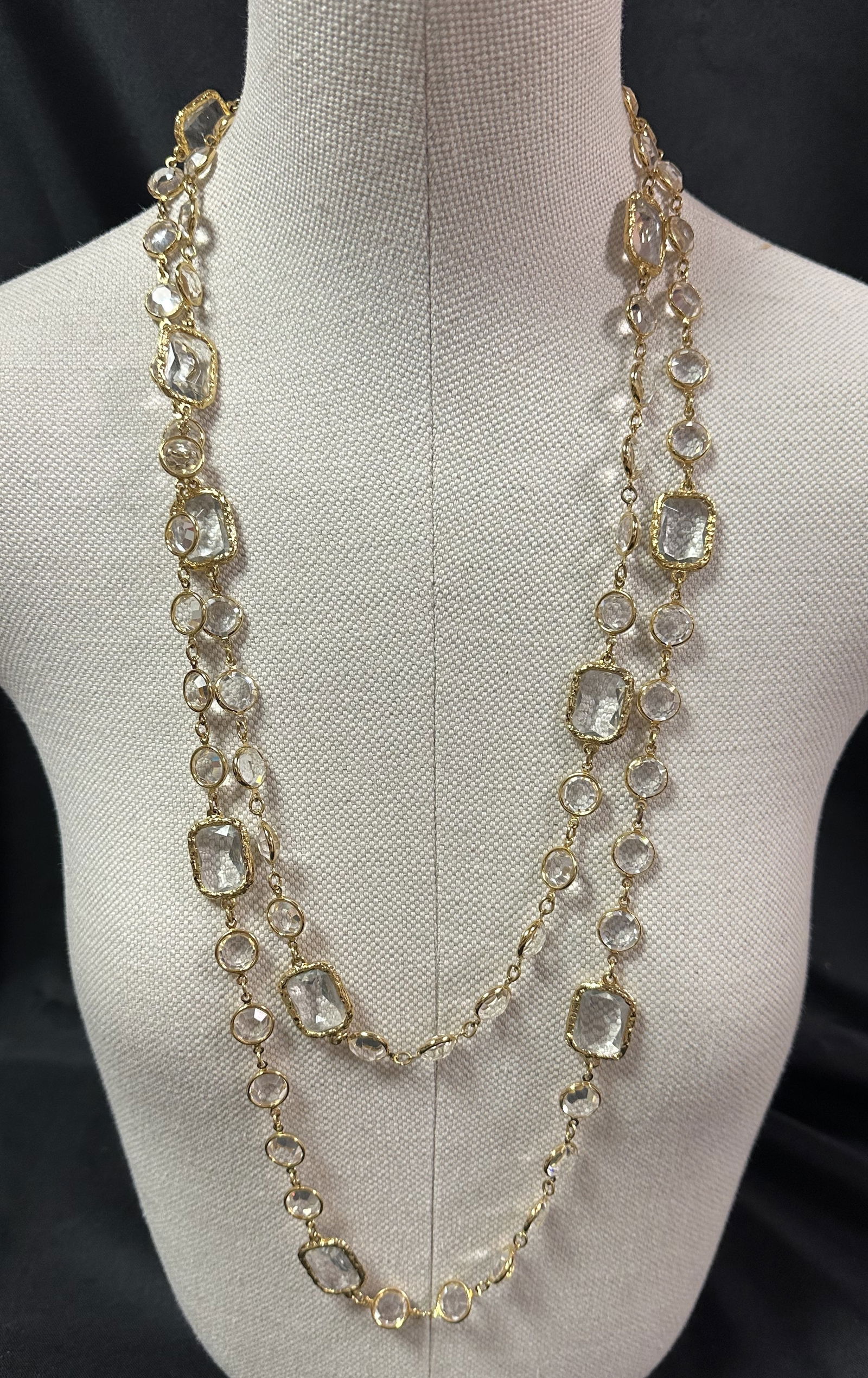 64 Inch Austrian Crystal Necklace (1 of 4)