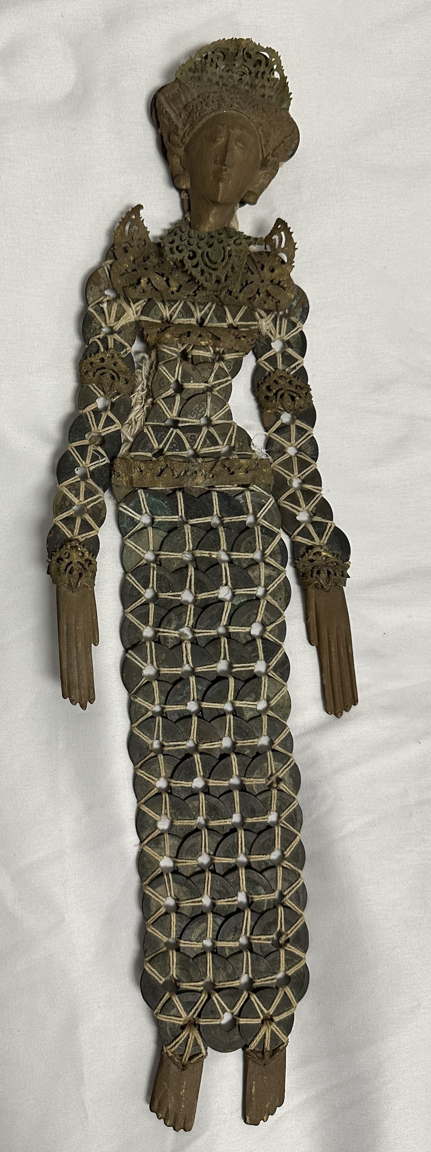 Bali Goddess Figure made of Coins (1 of 7)