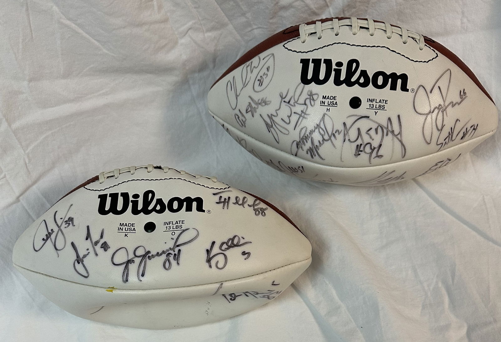 Two New York Giants Signed Footballs 1995 & 1999 (1 of 9)