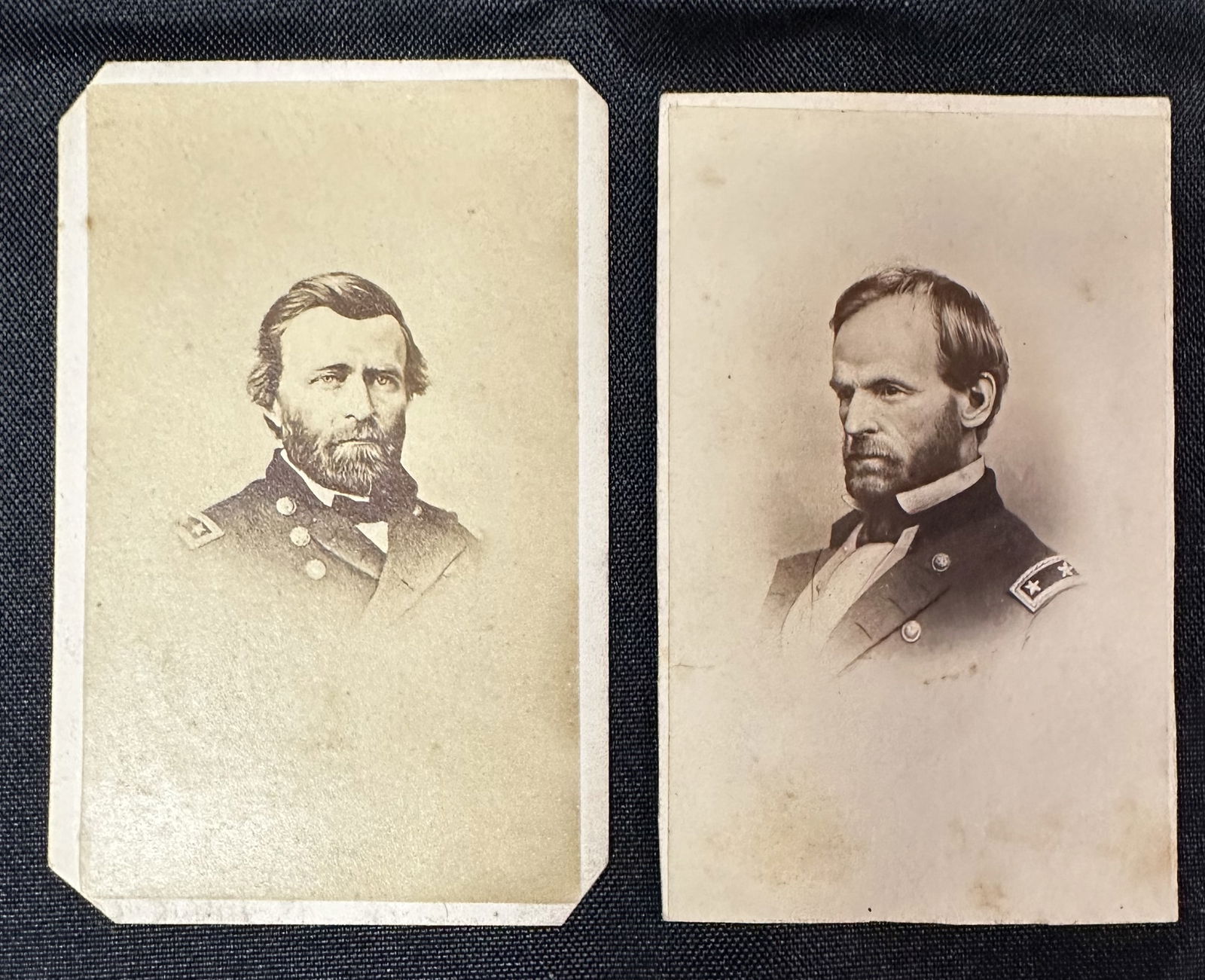 Civil War CDVs Grant and Sherman (1 of 2)