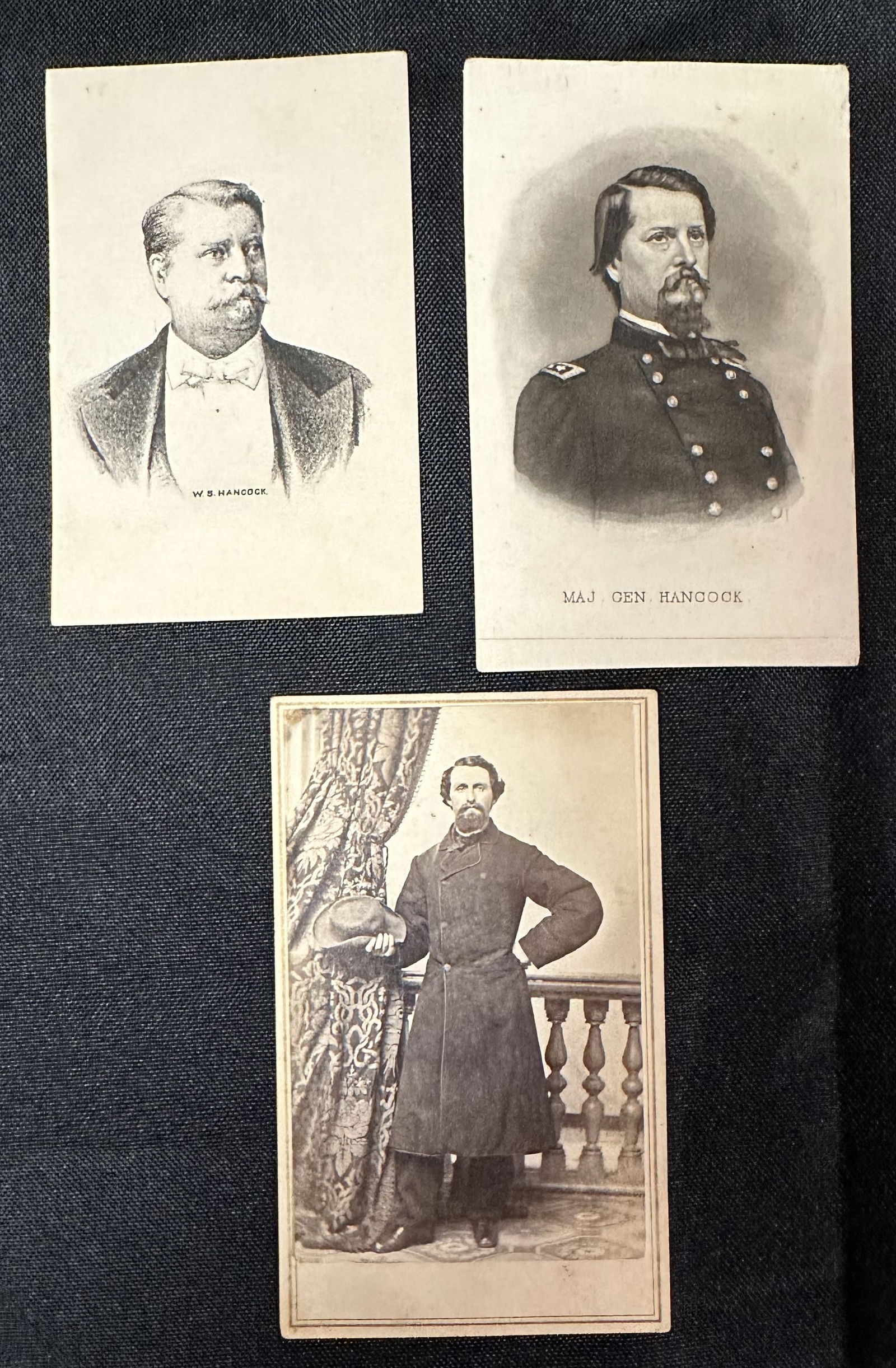 Civil War CDVs Hancock and Northern Leutenant (1 of 2)