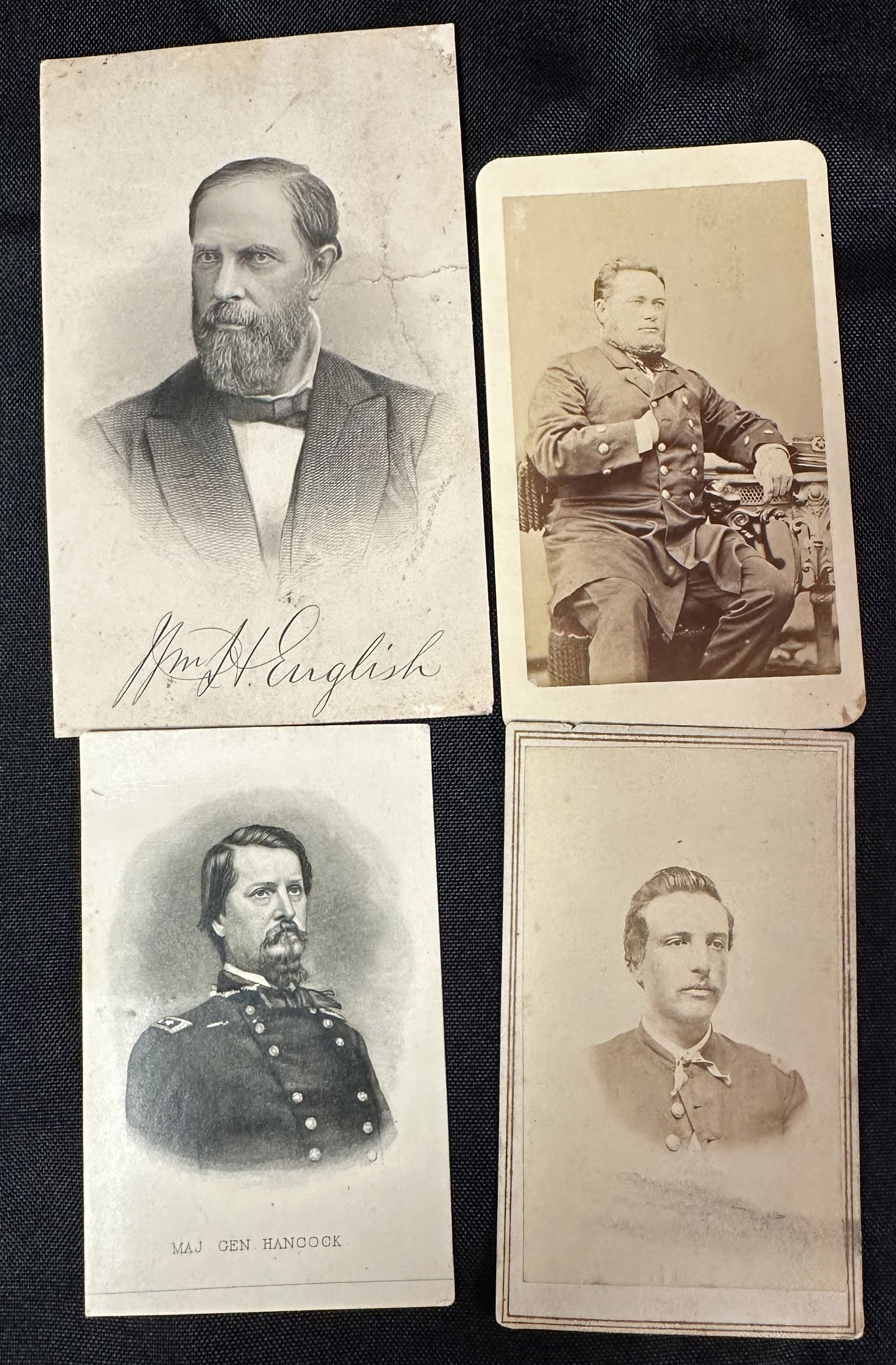 Civil War CDVs x 3 + William English (1 of 3)