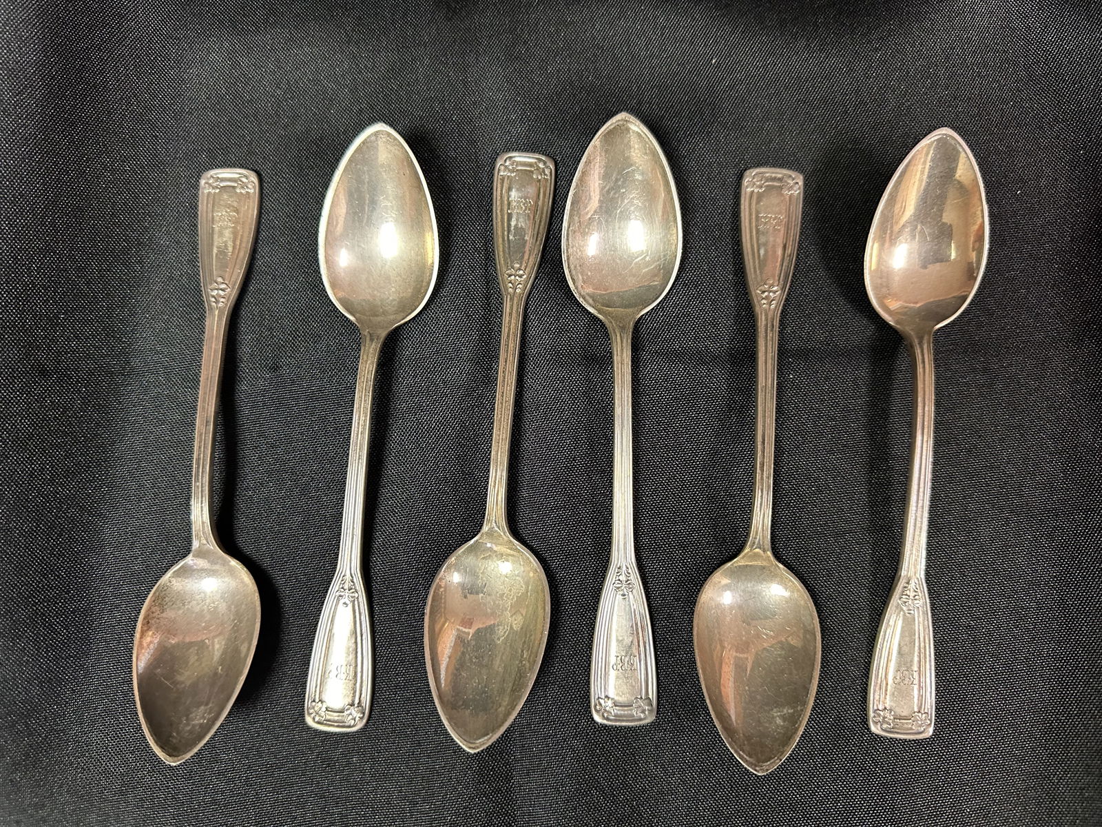6 Sterling Silver Tiffany St Dunstan Tea Spoons (1 of 6)