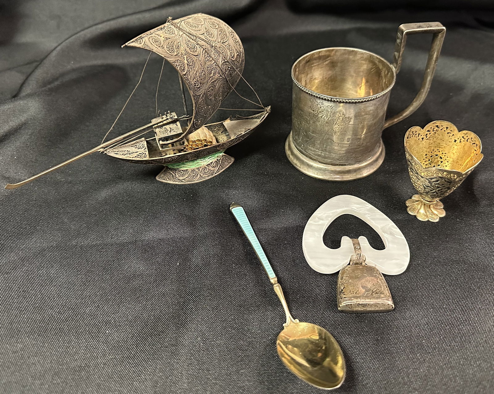 Assorted Group of 5 Silver Items (1 of 10)