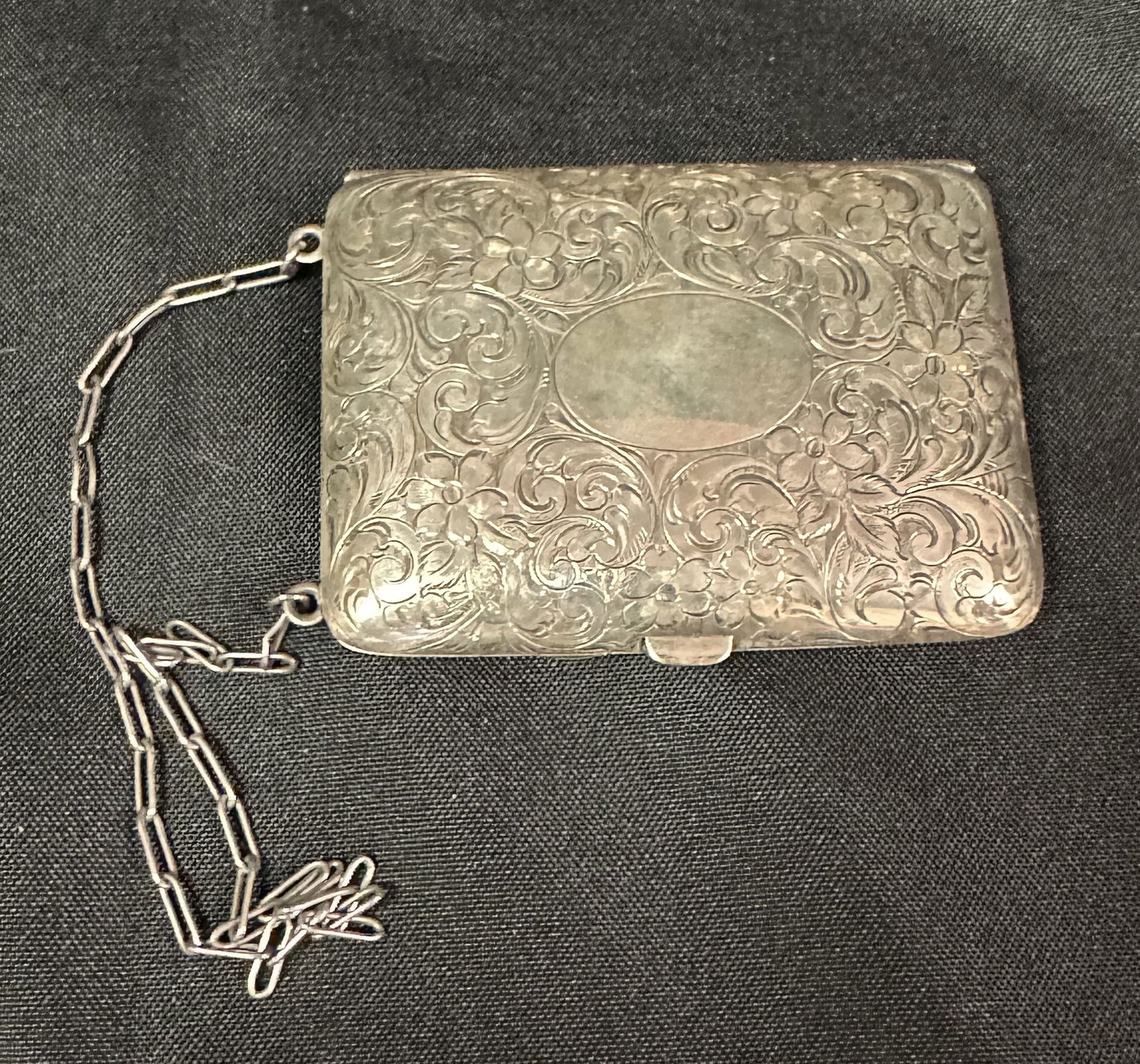 Sterling Silver Purse with Coin Holder, Compact (1 of 5)
