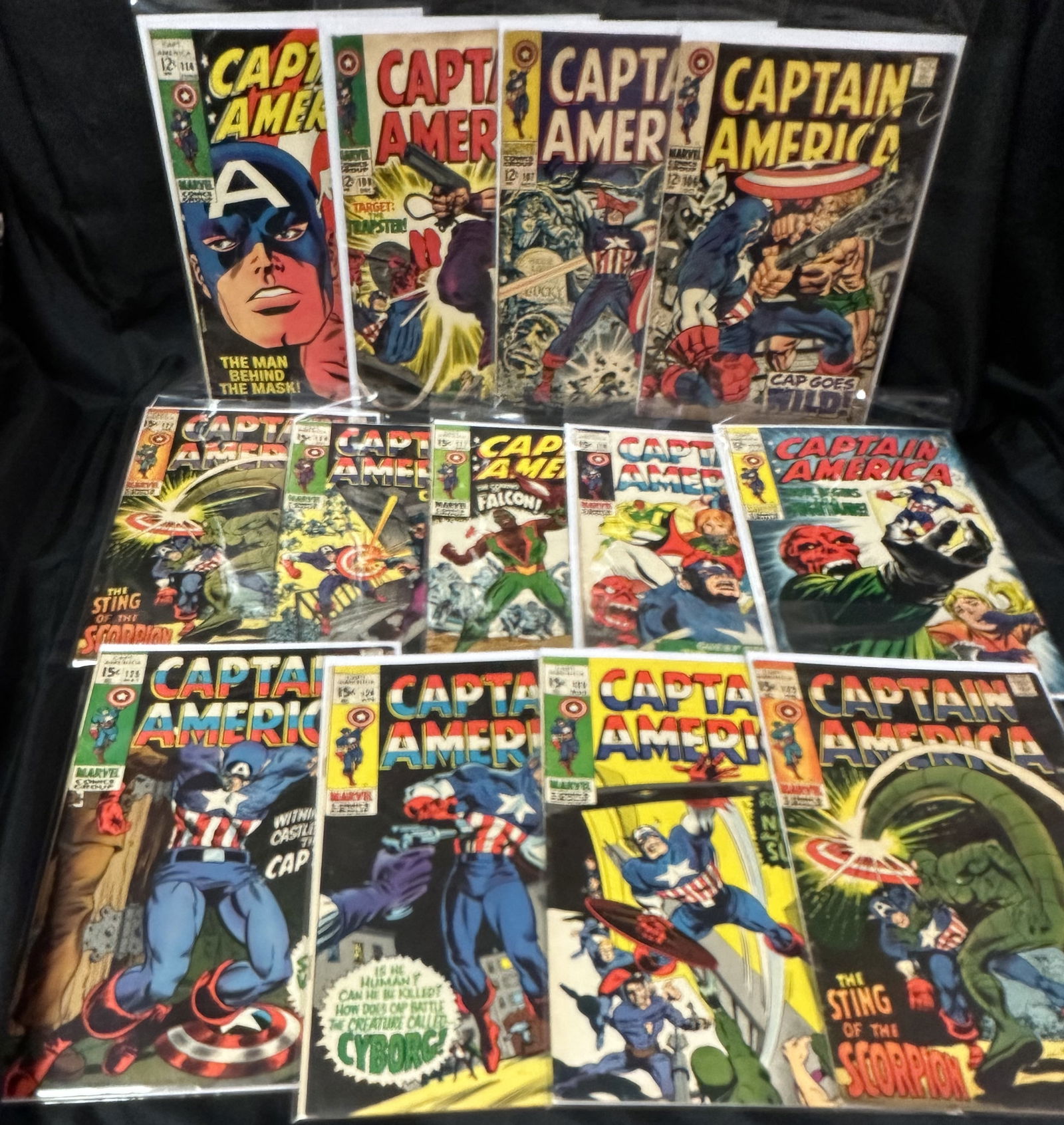 13 Captain America Comic Books from the 12c and 15c Era (1 of 8)